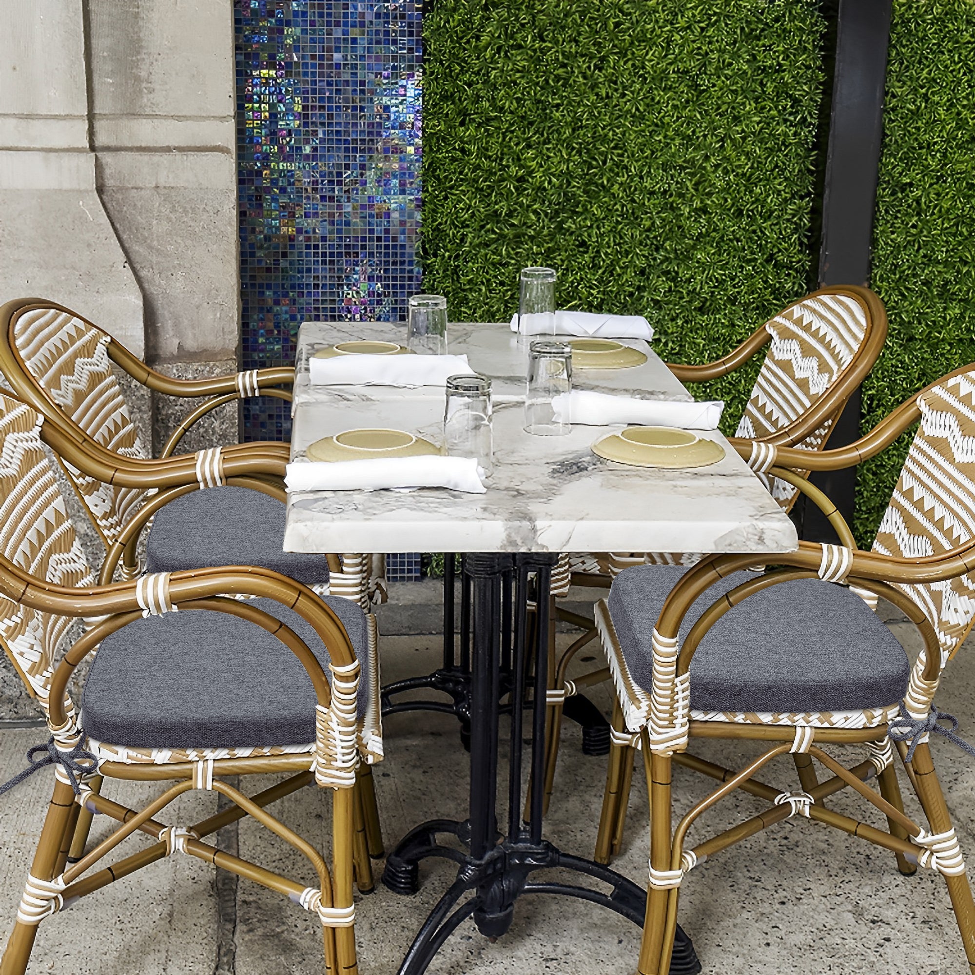 Square Memory Foam Dining Chair Cushion - Shinnwa