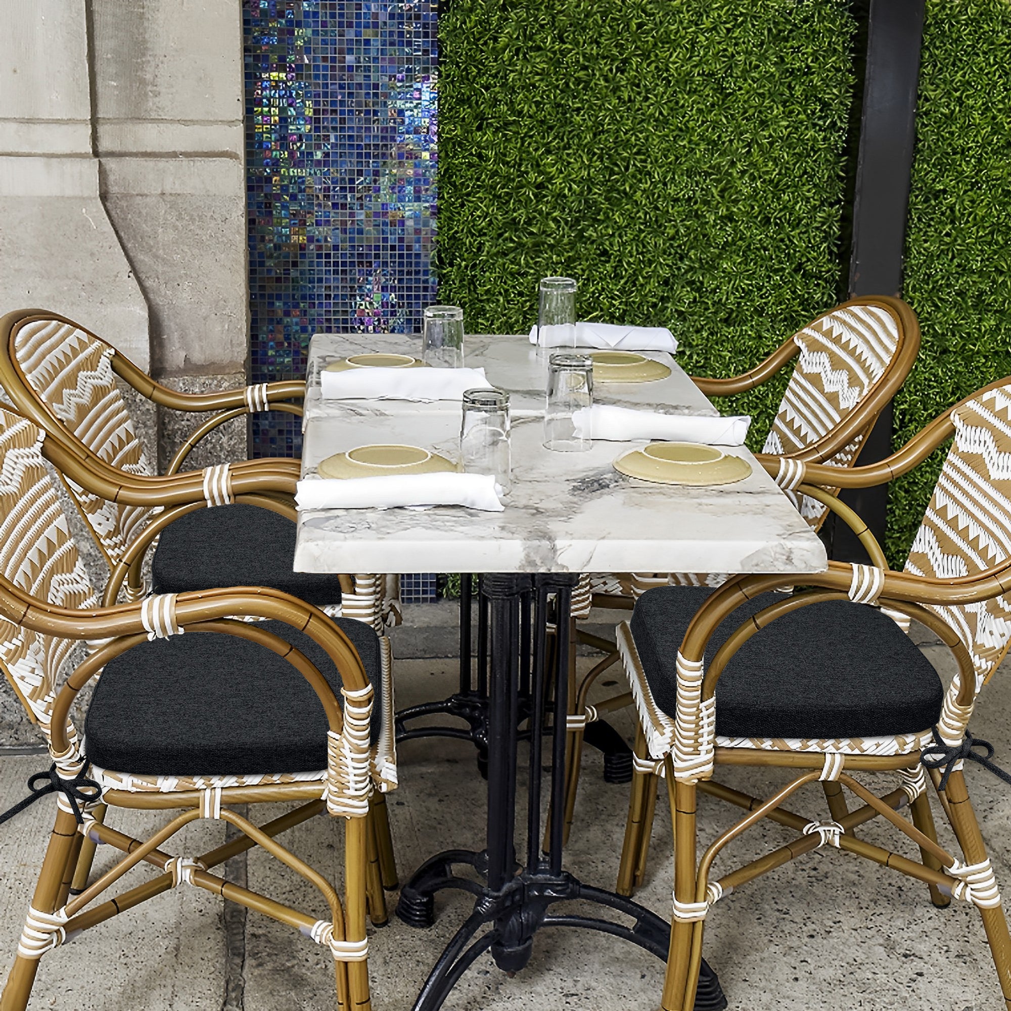 Square Memory Foam Dining Chair Cushion - Shinnwa