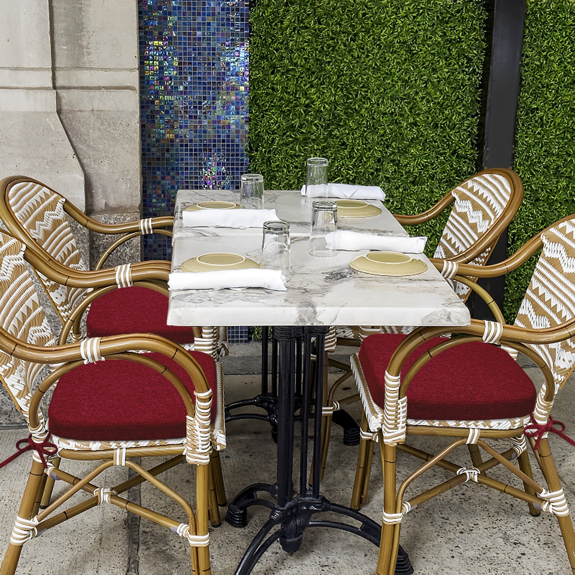 Square Memory Foam Dining Chair Cushion - Shinnwa