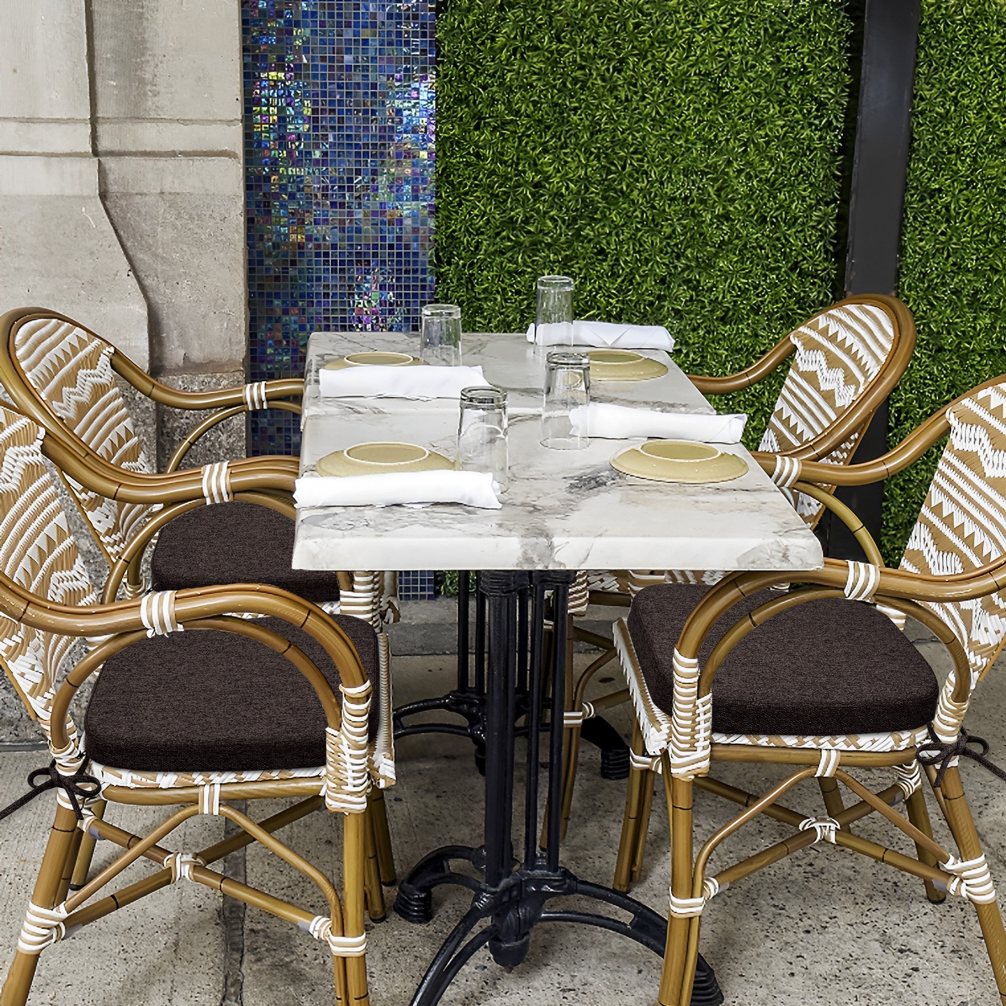 Square Memory Foam Dining Chair Cushion - Shinnwa