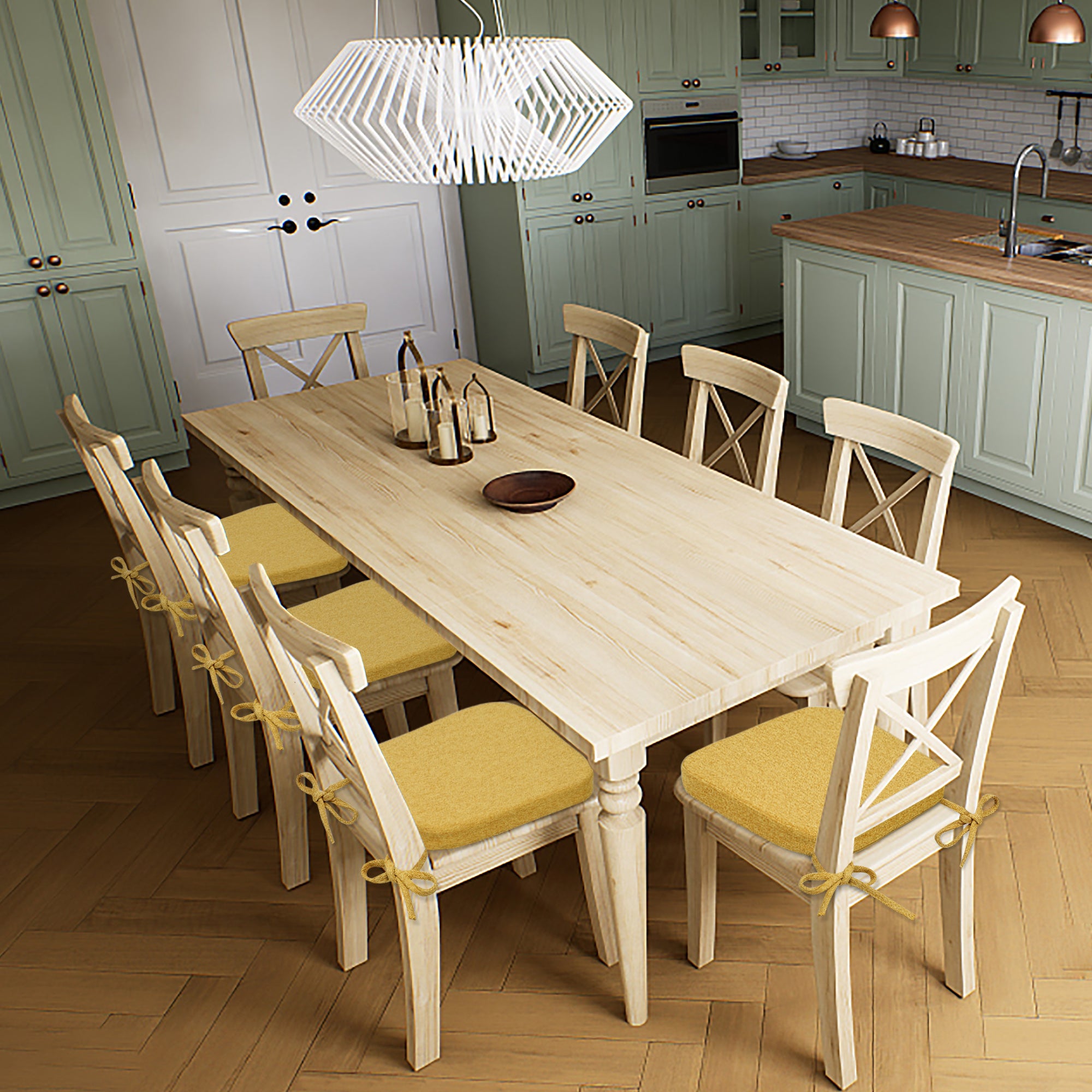 Square Memory Foam Dining Chair Cushion - Shinnwa