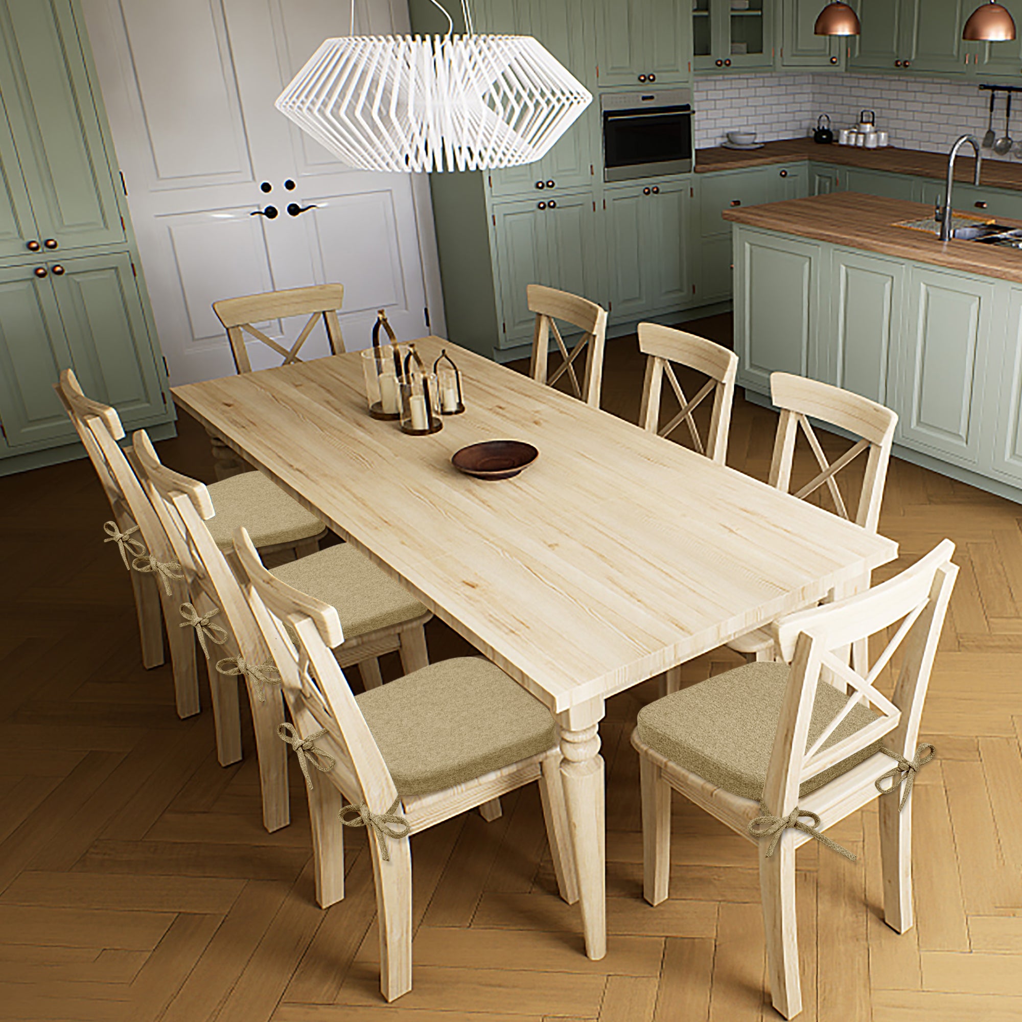 Square Memory Foam Dining Chair Cushion - Shinnwa