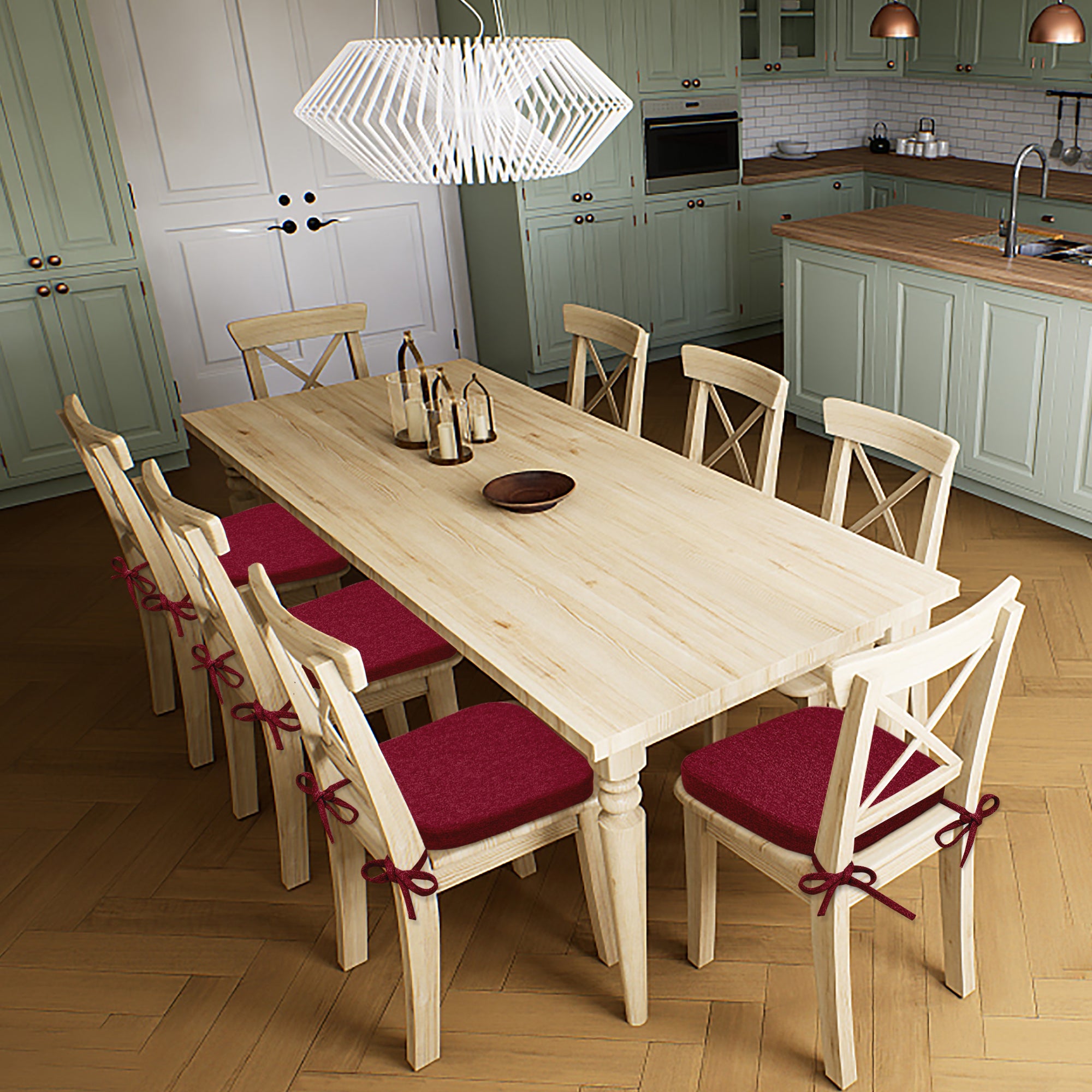 Square Memory Foam Dining Chair Cushion - Shinnwa