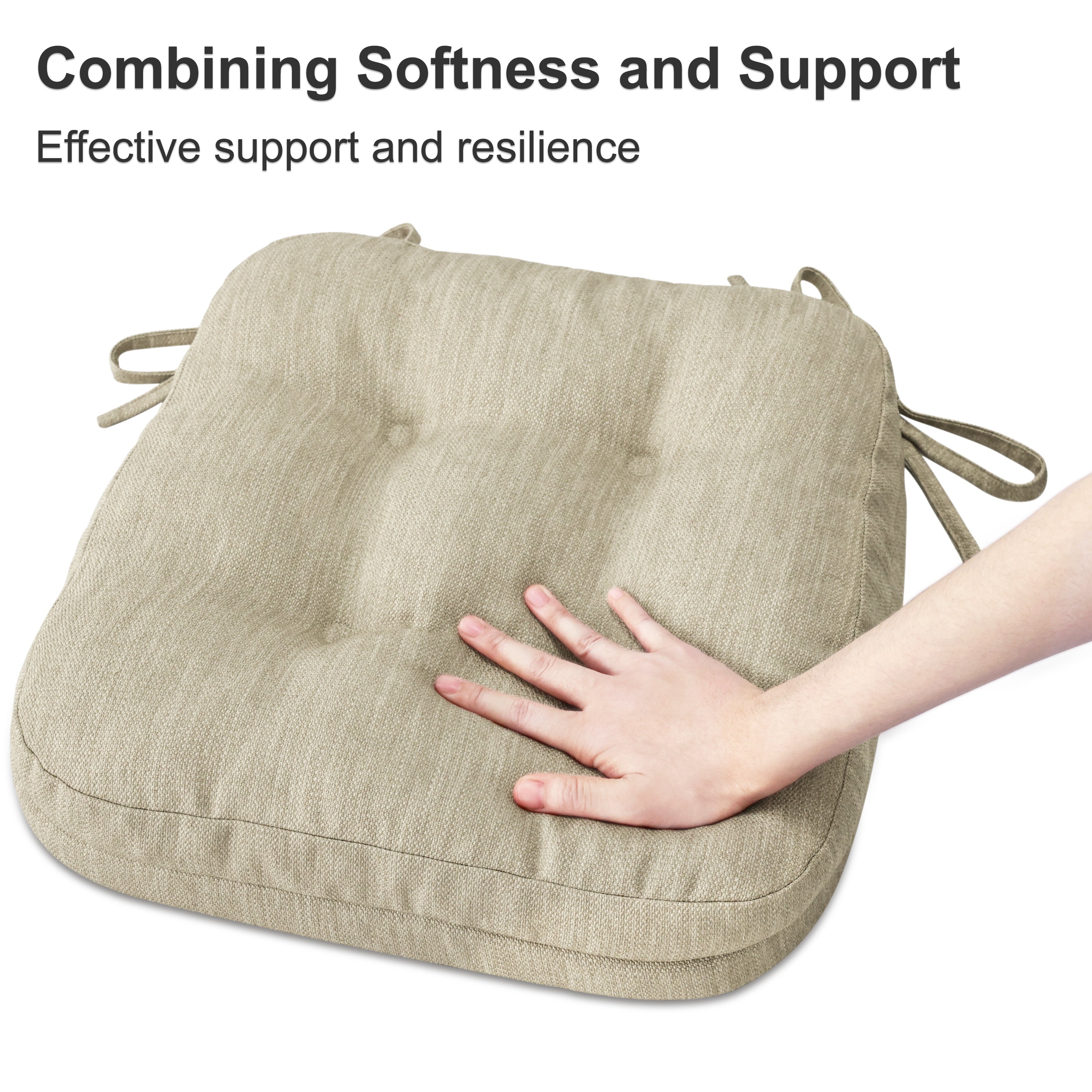 Dual-Layer Memory Foam Dining Chair Cushion - Shinnwa