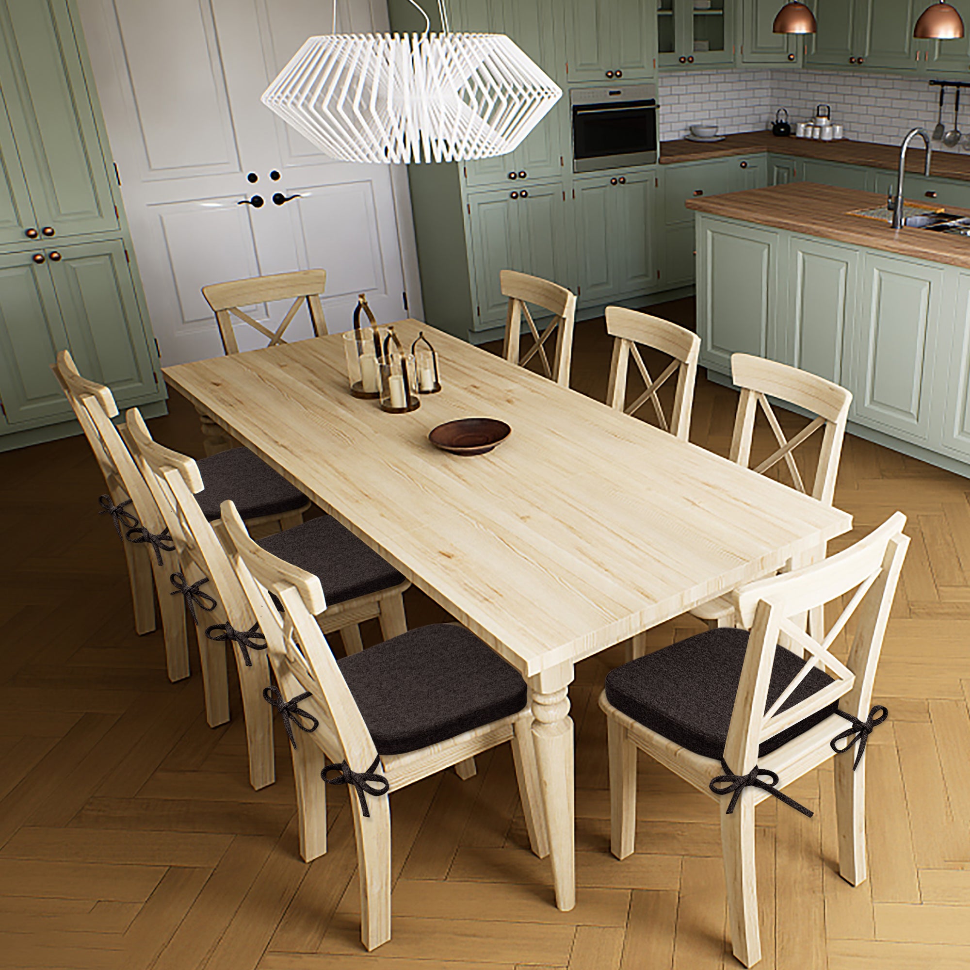 Square Memory Foam Dining Chair Cushion - Shinnwa