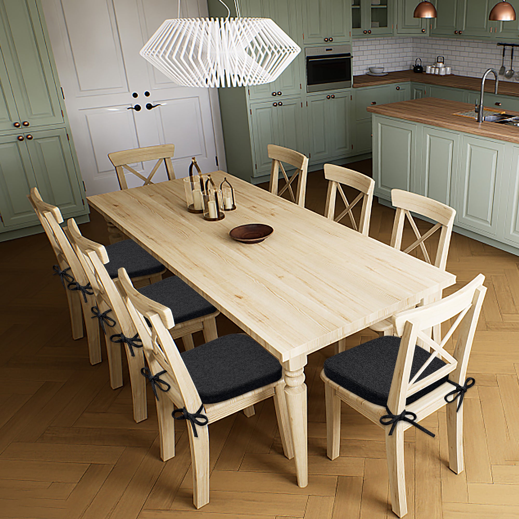 Square Memory Foam Dining Chair Cushion - Shinnwa