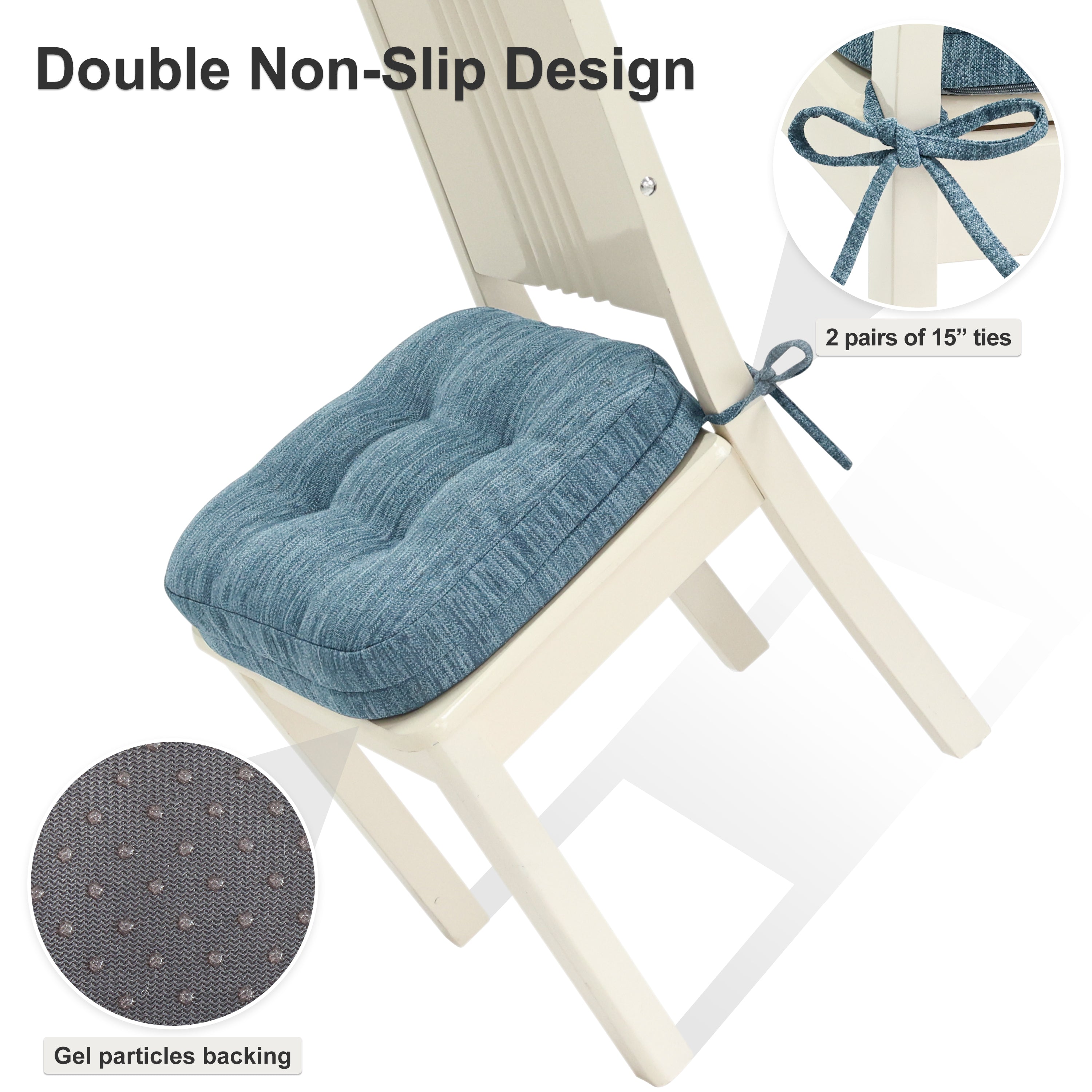 Dual-Layer Memory Foam Dining Chair Cushion - Shinnwa
