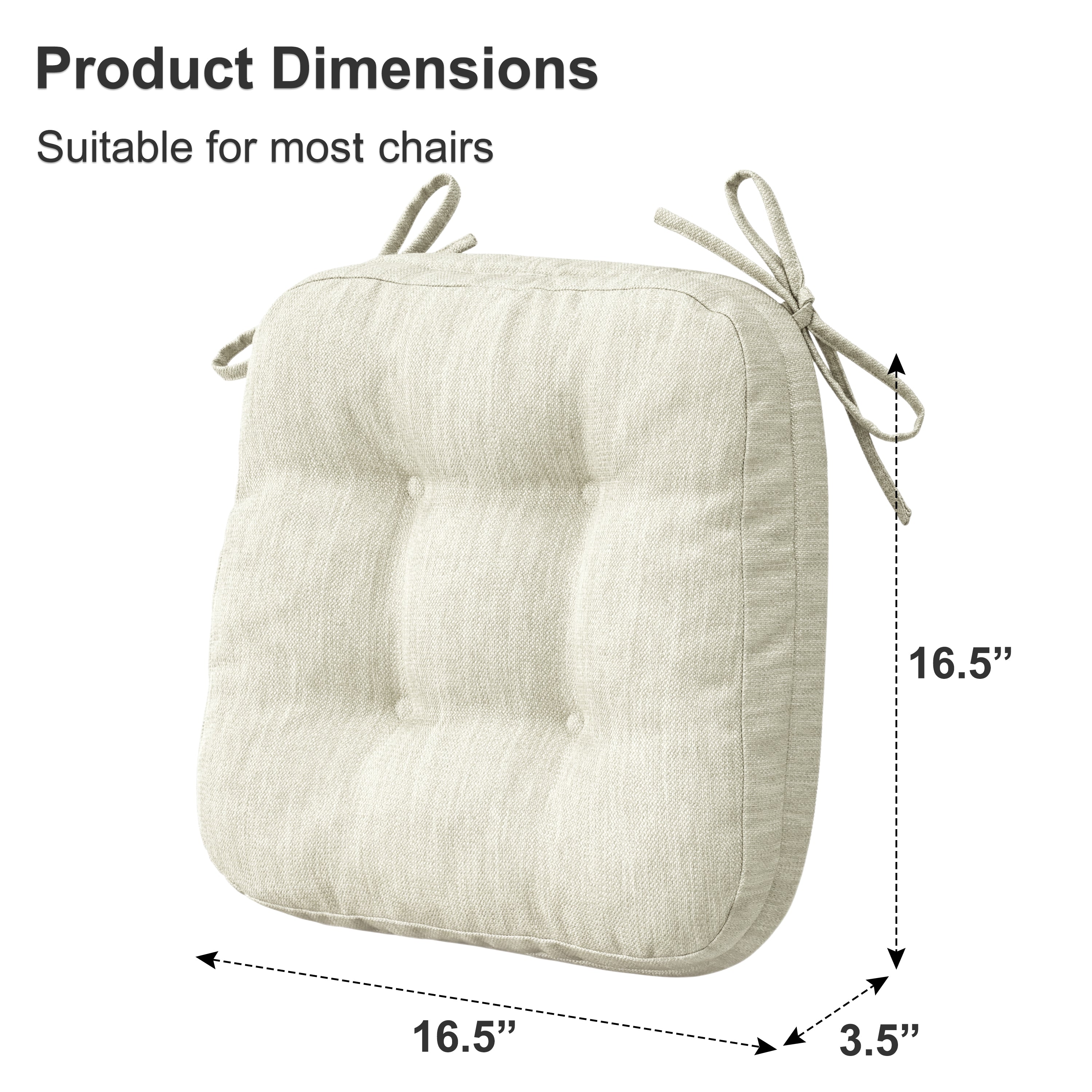 Dual-Layer Memory Foam Dining Chair Cushion - Shinnwa