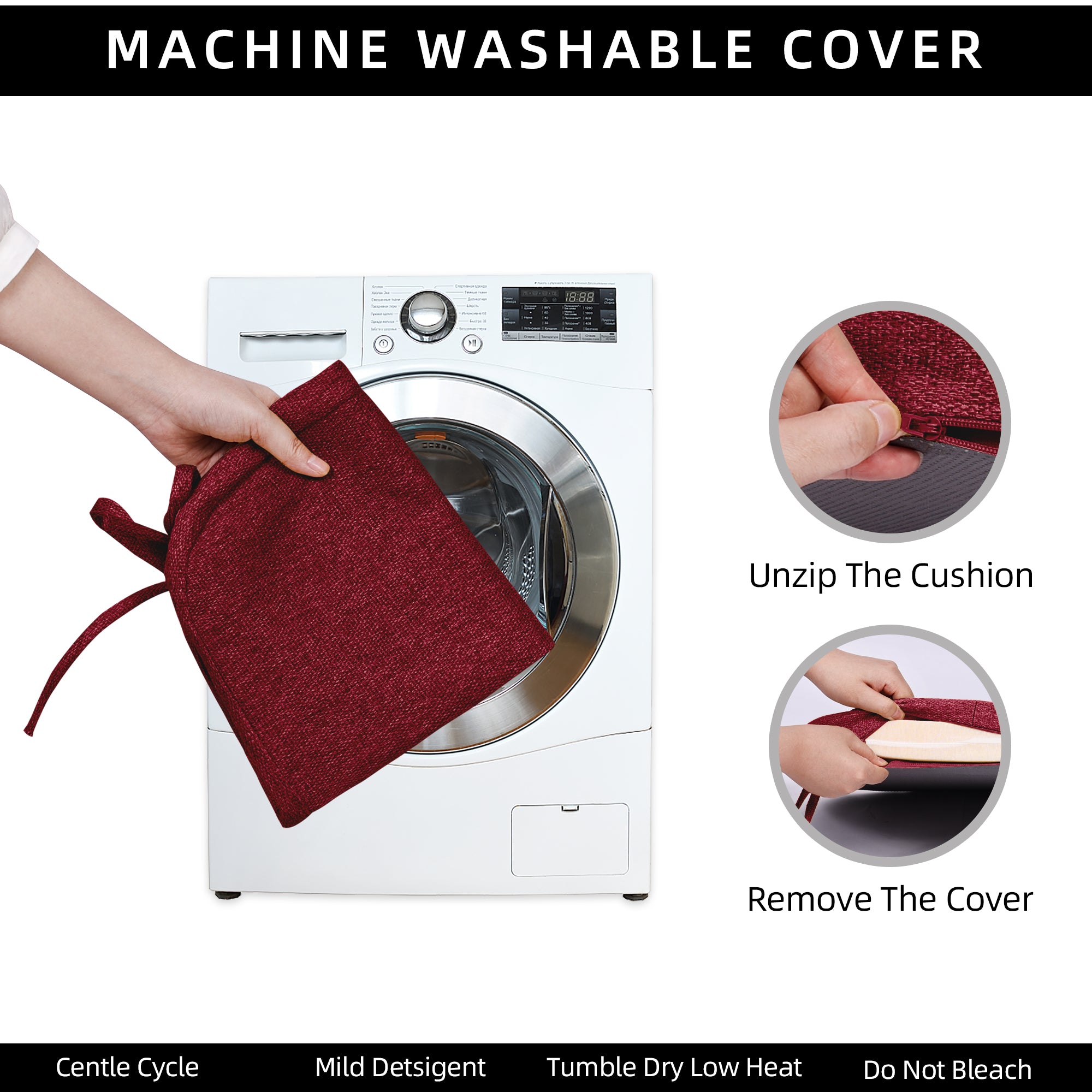 Square Memory Foam Dining Chair Cushion - Shinnwa