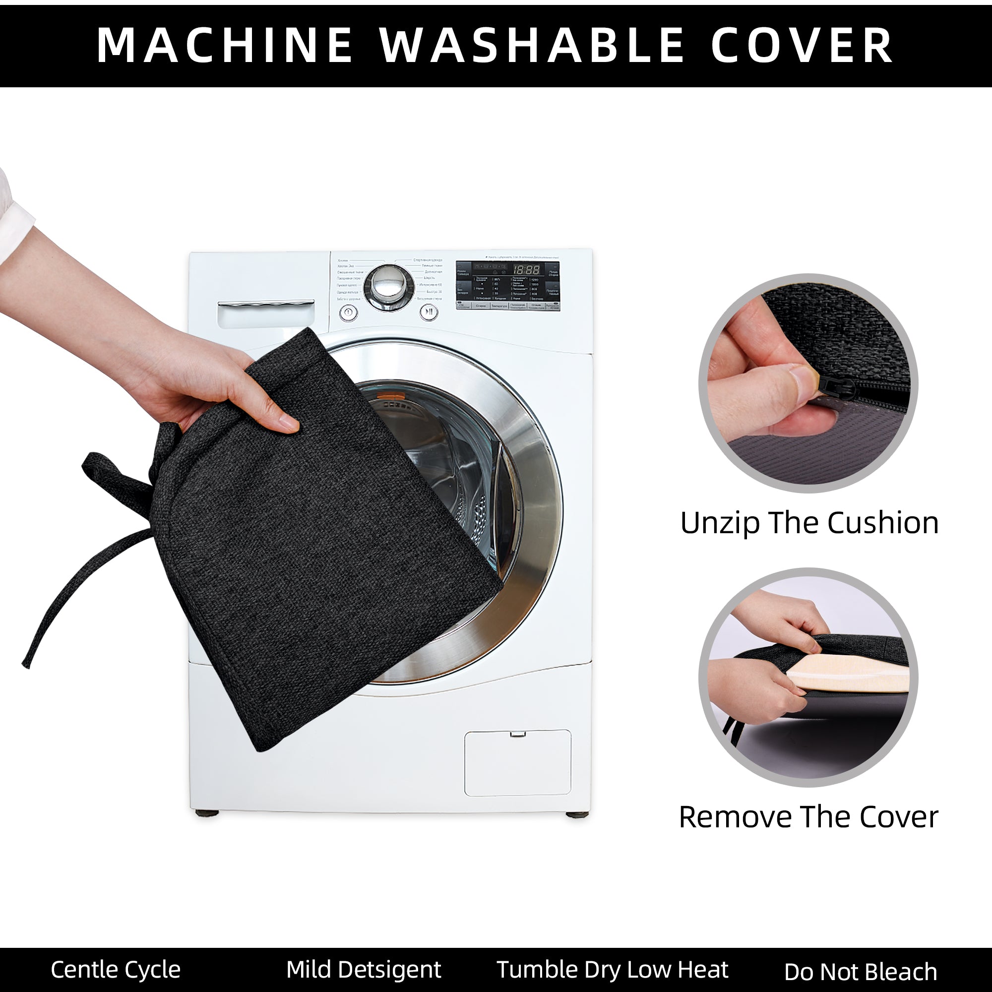 Square Memory Foam Dining Chair Cushion - Shinnwa