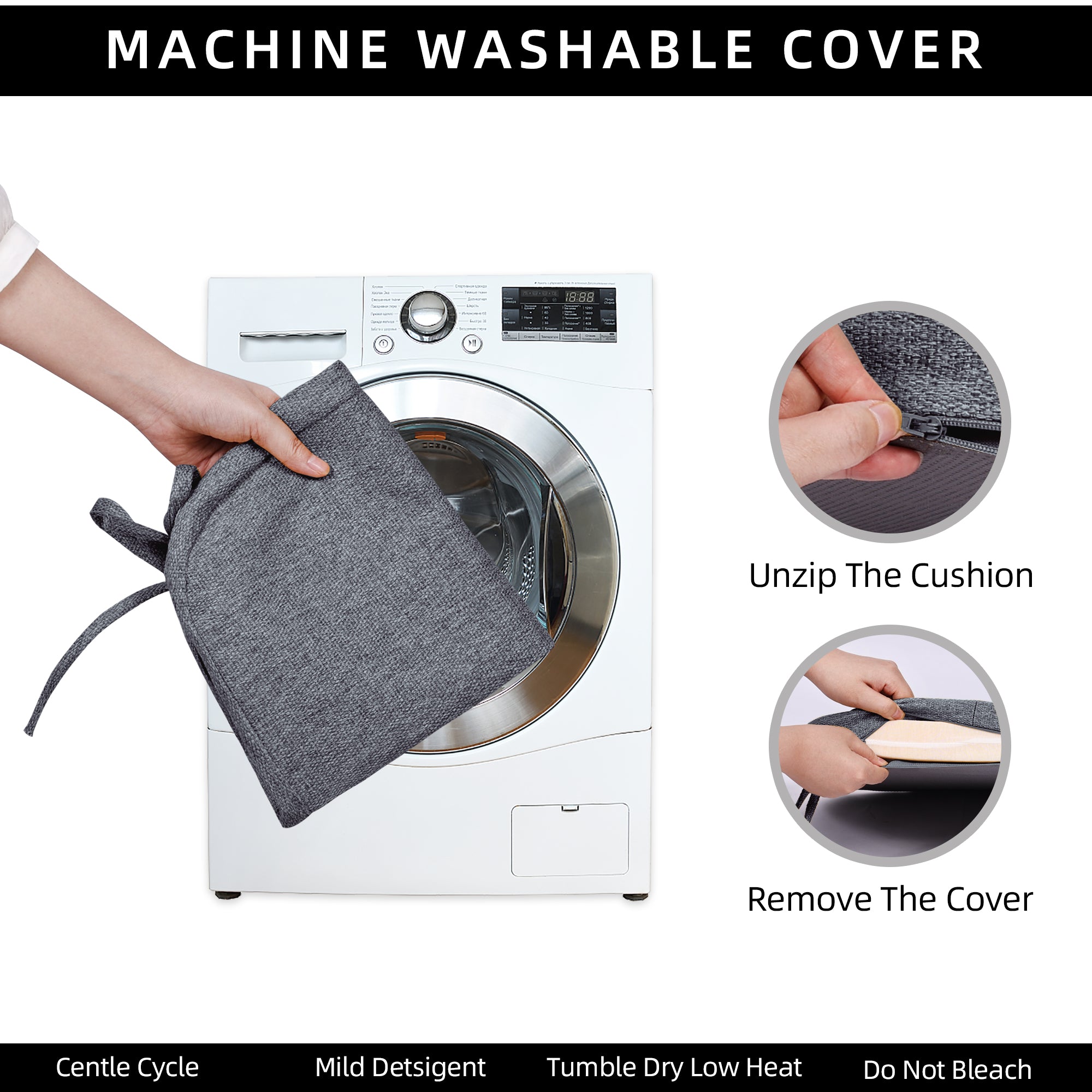 Square Memory Foam Dining Chair Cushion - Shinnwa