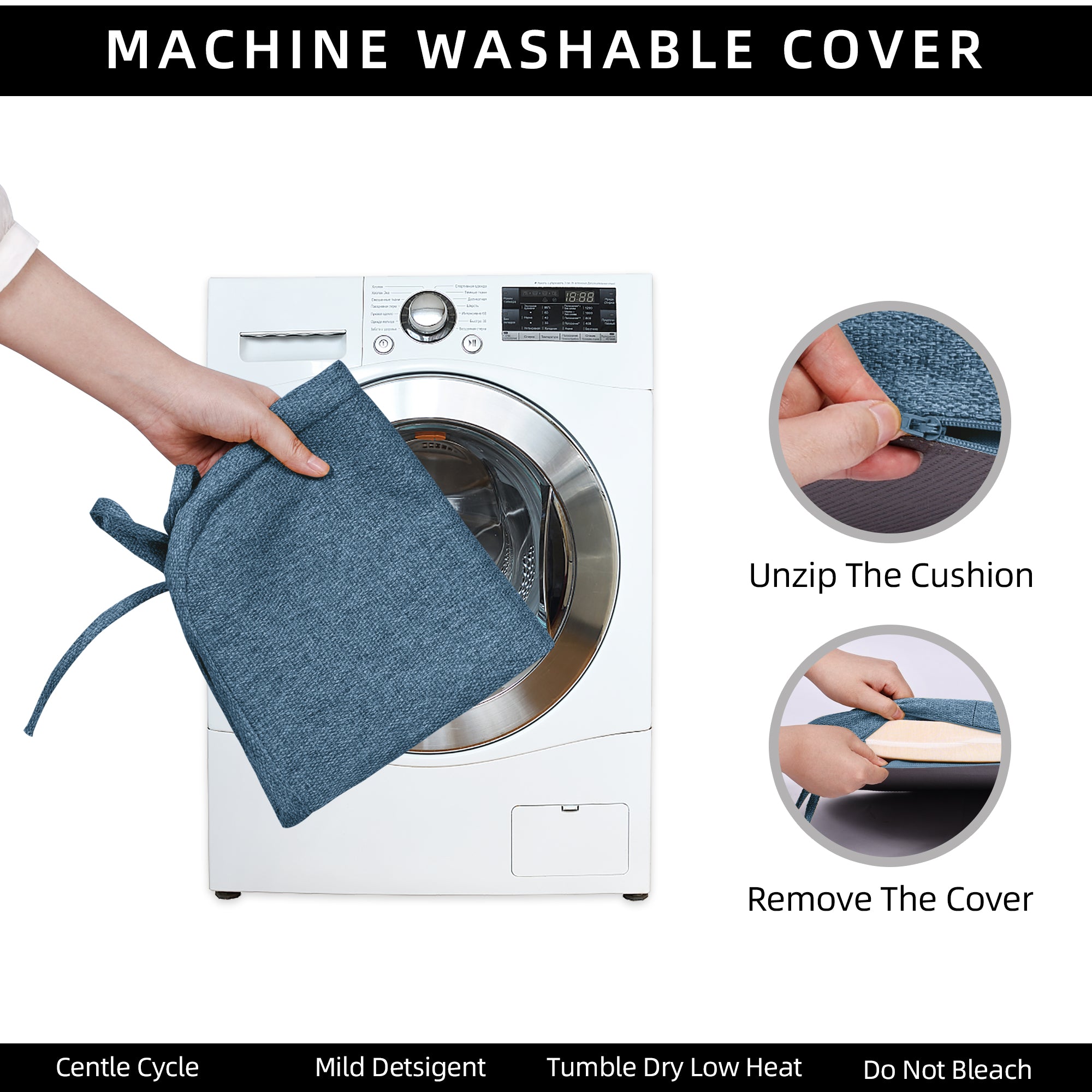 Square Memory Foam Dining Chair Cushion - Shinnwa