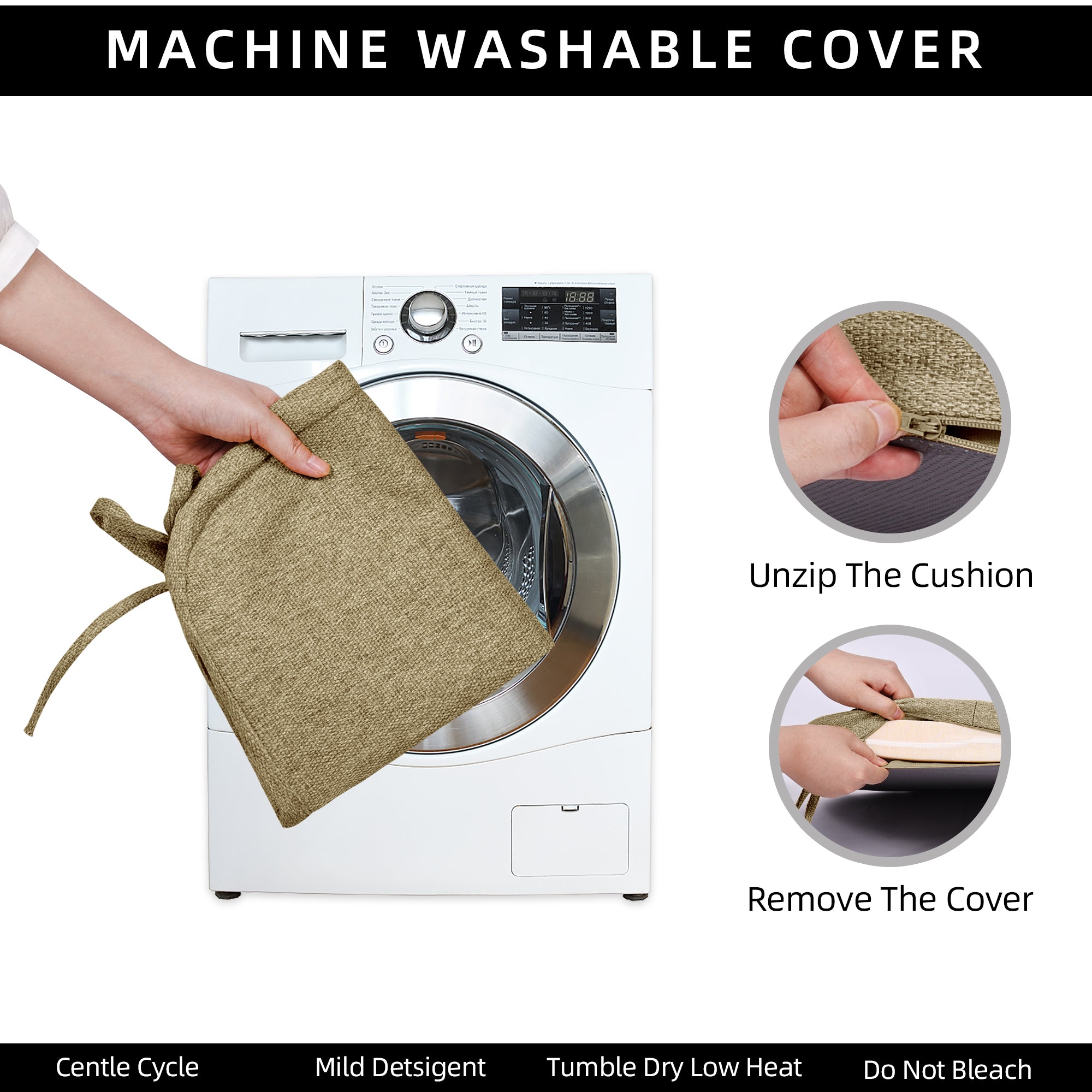 Square Memory Foam Dining Chair Cushion - Shinnwa