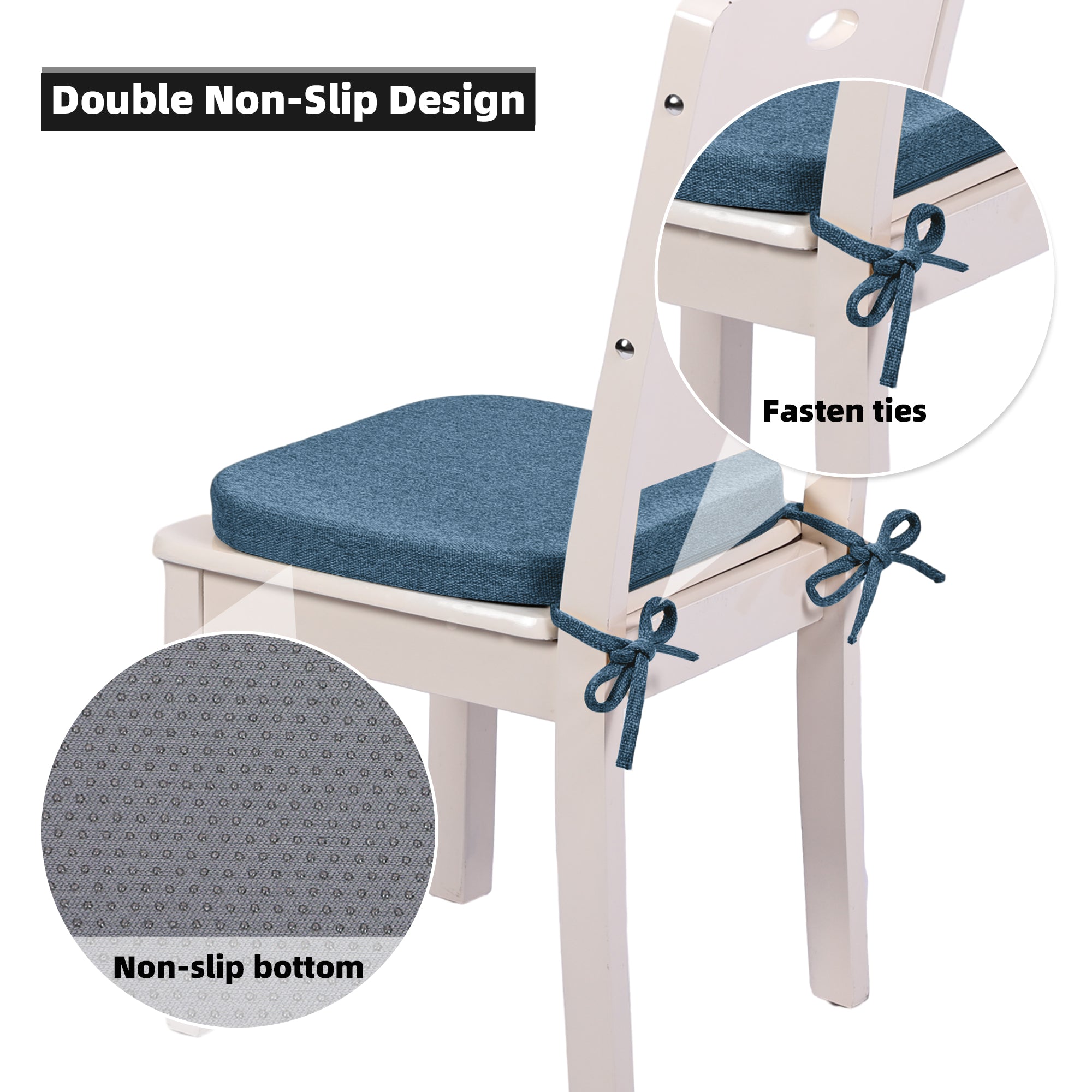 Square Memory Foam Dining Chair Cushion - Shinnwa