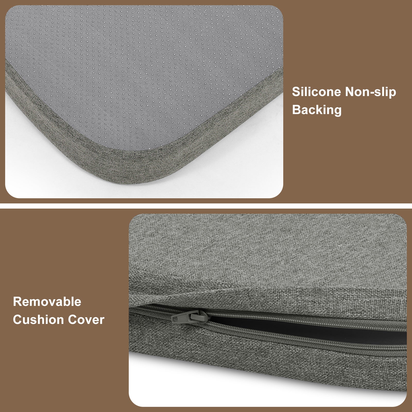 Memory Foam Dining Chair Cushions Comfy Dual-layer Seat Cushions - Shinnwa
