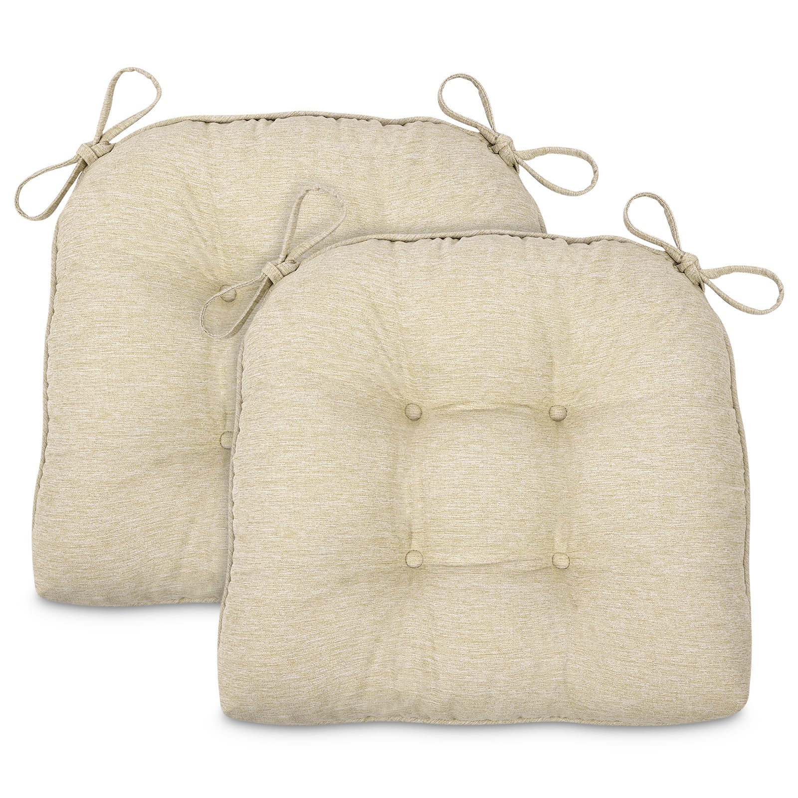Chair Cushions for Dining Chairs Tufted Memory Foam Chair Pads Non-Slip Seat Cushions