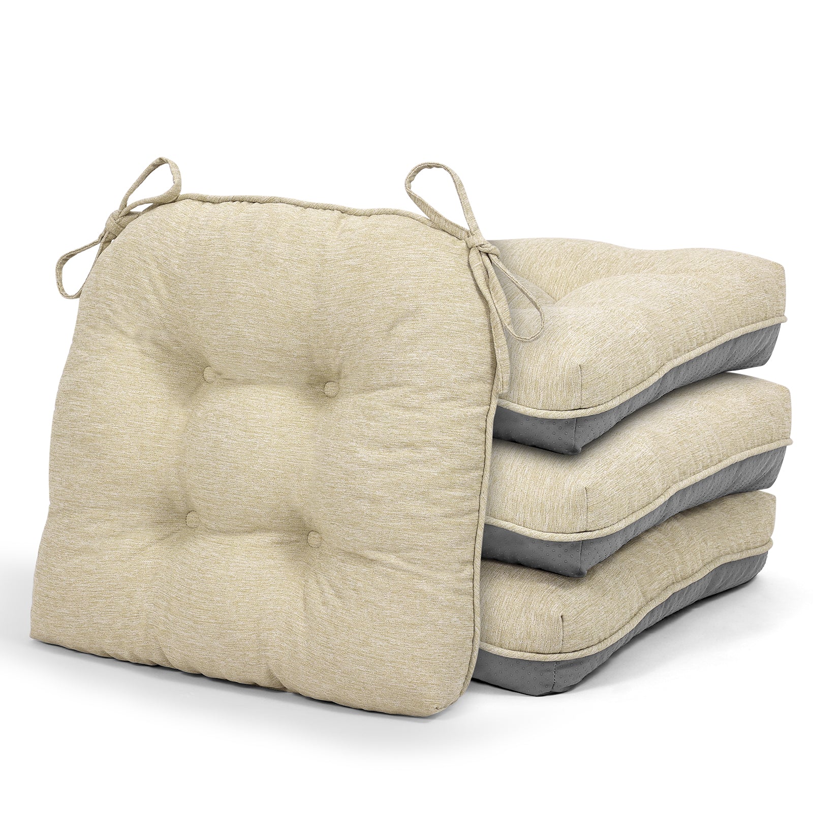 Chair Cushions for Dining Chairs Tufted Memory Foam Chair Pads Non-Slip Seat Cushions