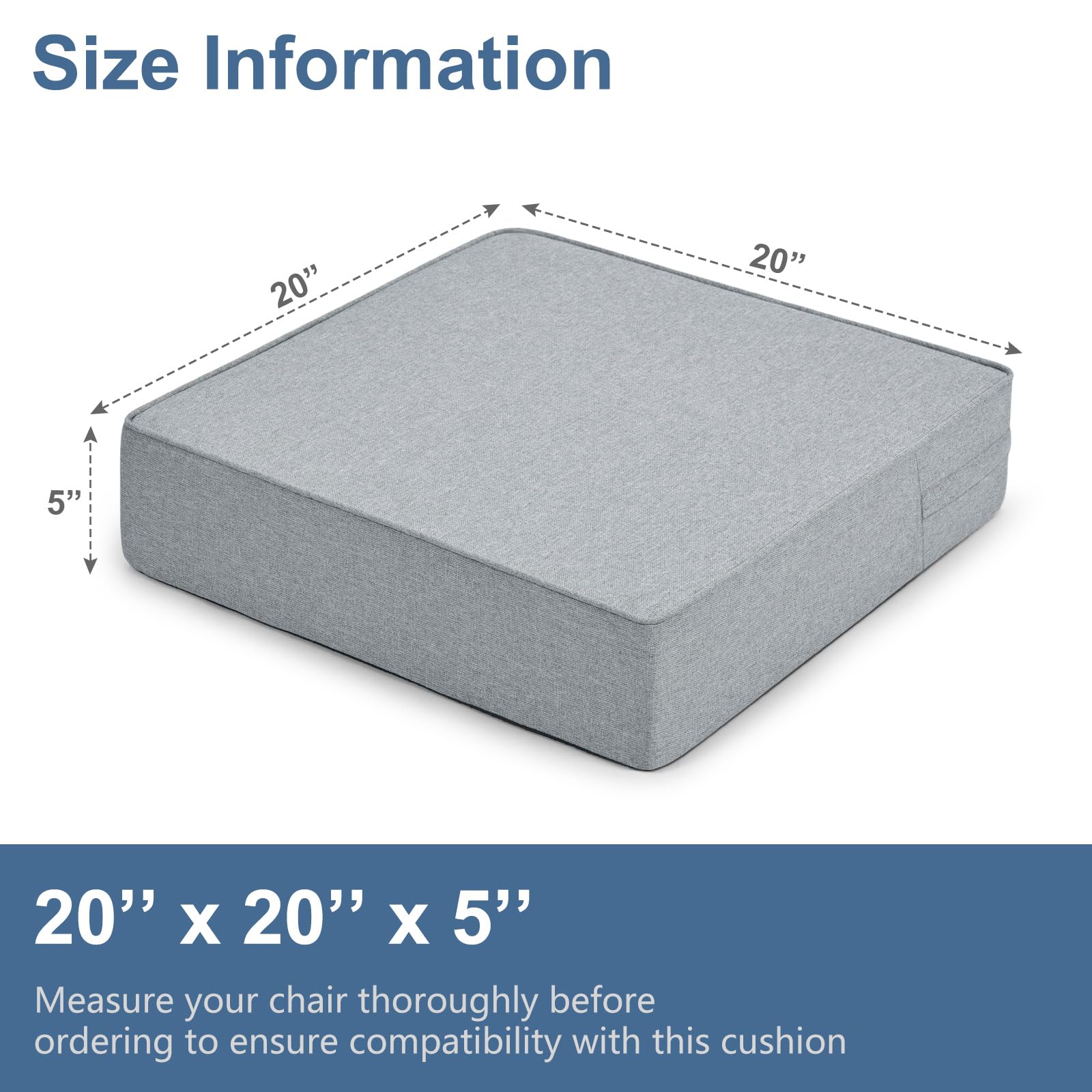 Recliner Chair Cushion Extra Large Memory Foam Seat Cushion