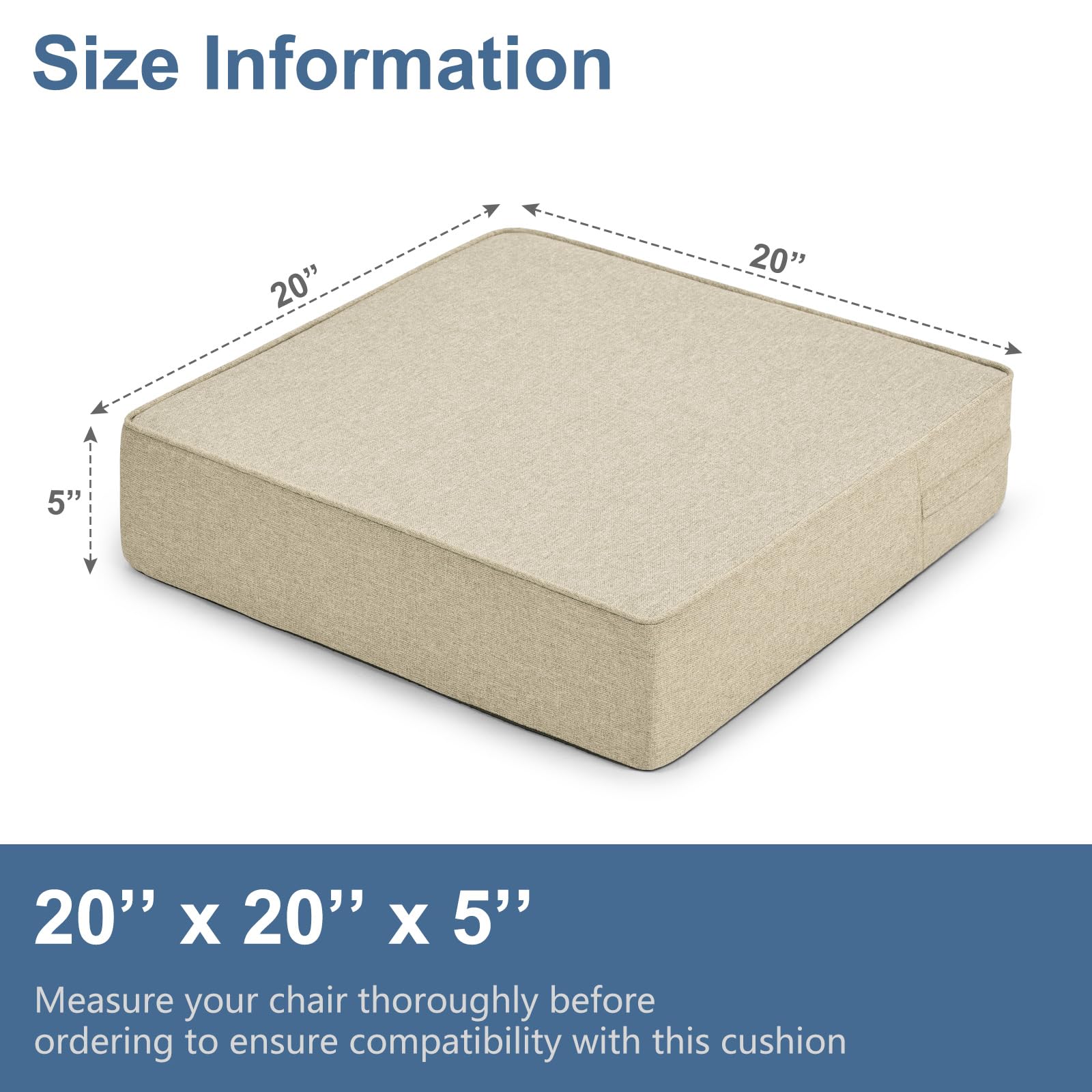 Recliner Chair Cushion Extra Large Memory Foam Seat Cushion
