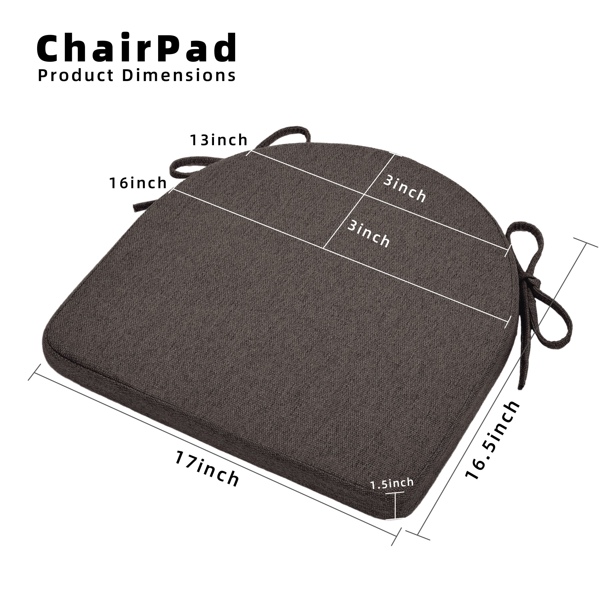 U-Shaped Memory Foam Dining Chair Cushion - Shinnwa