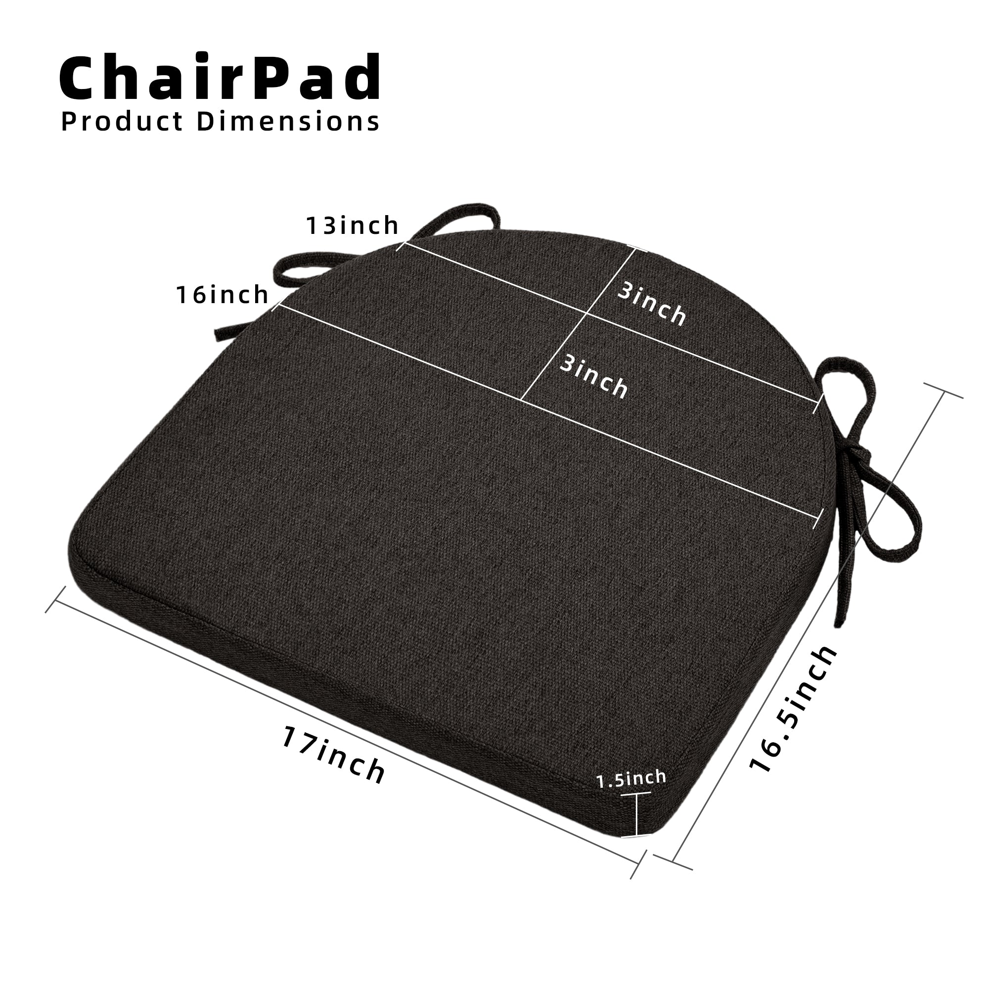 U-Shaped Memory Foam Dining Chair Cushion - Shinnwa