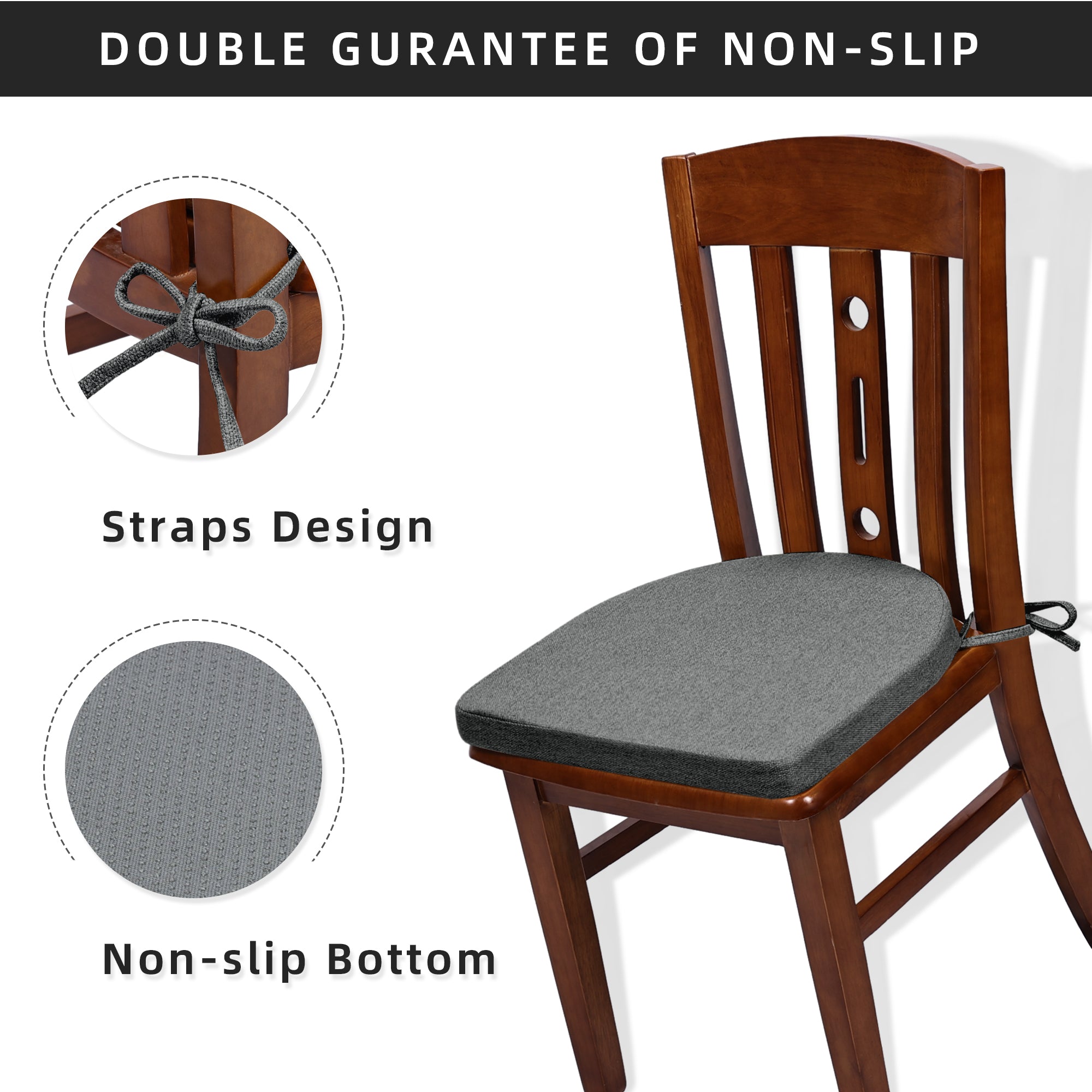 U-Shaped Memory Foam Dining Chair Cushion - Shinnwa