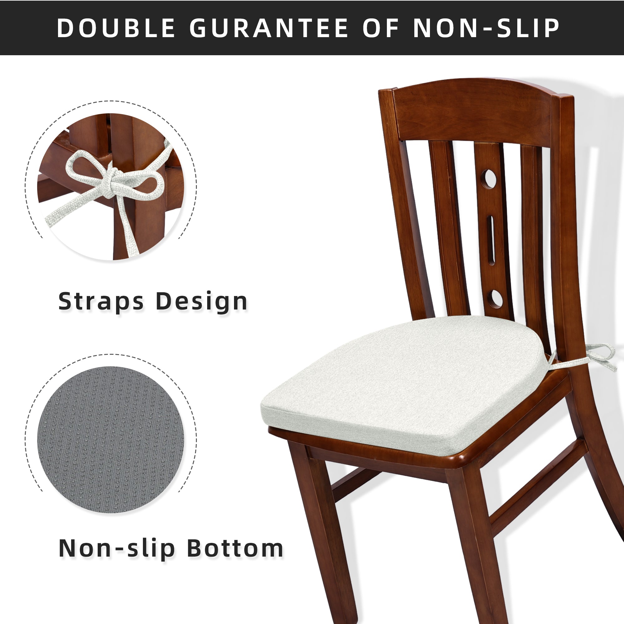 U-Shaped Memory Foam Dining Chair Cushion - Shinnwa