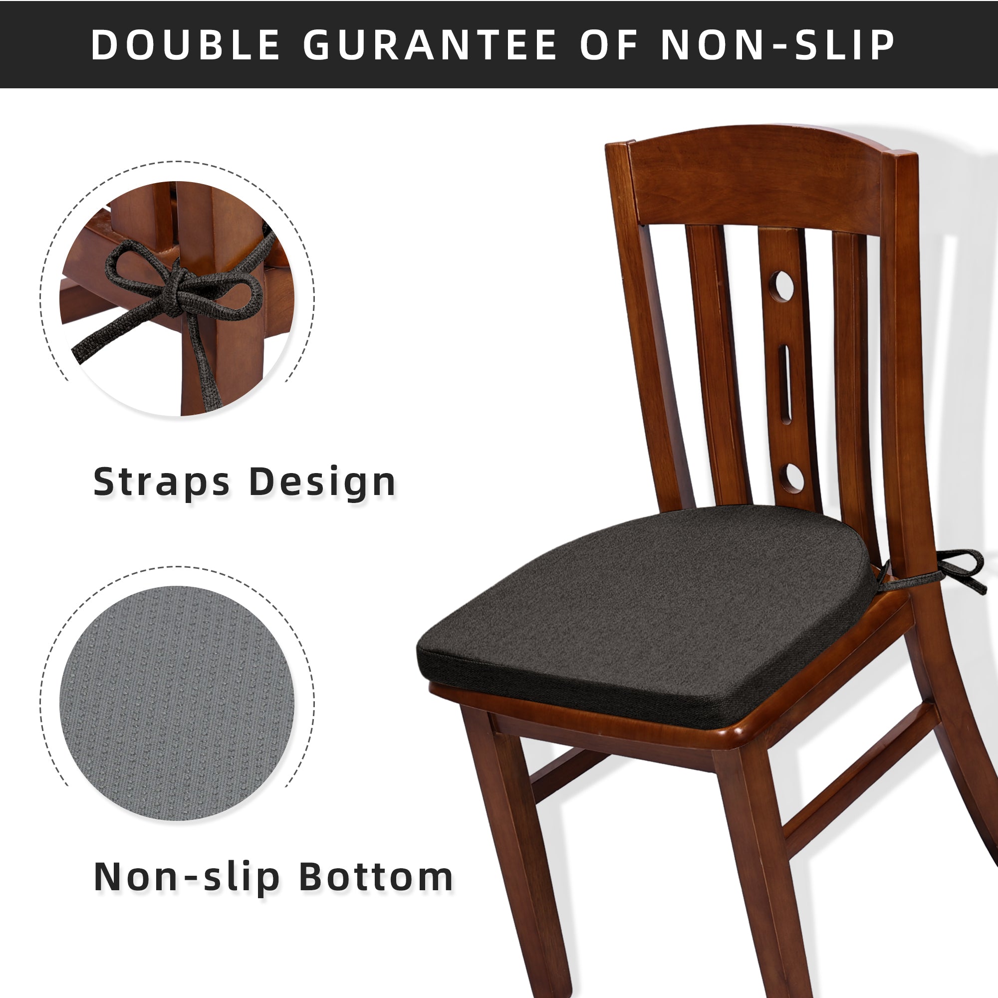 U-Shaped Memory Foam Dining Chair Cushion - Shinnwa
