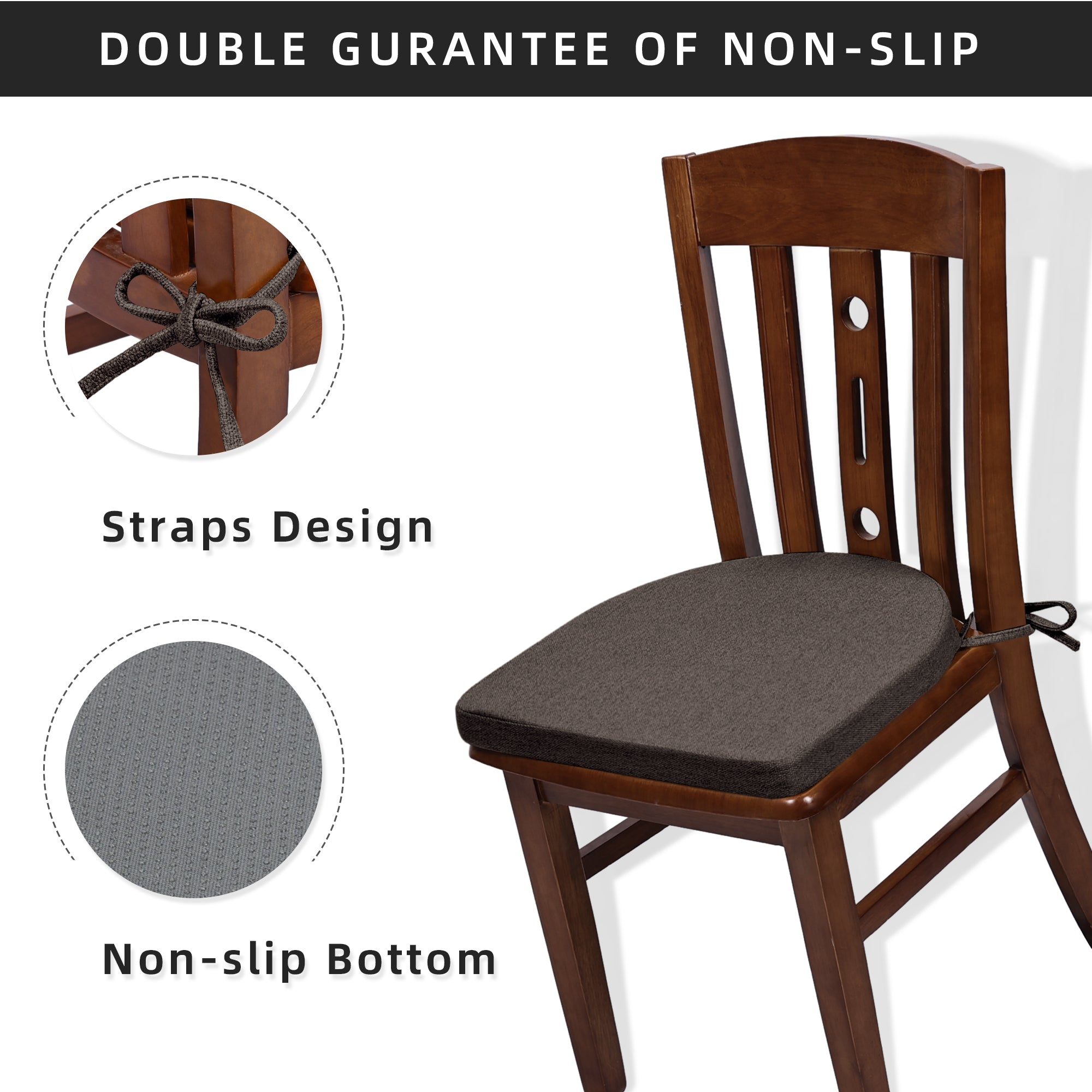 U-Shaped Memory Foam Dining Chair Cushion - Shinnwa