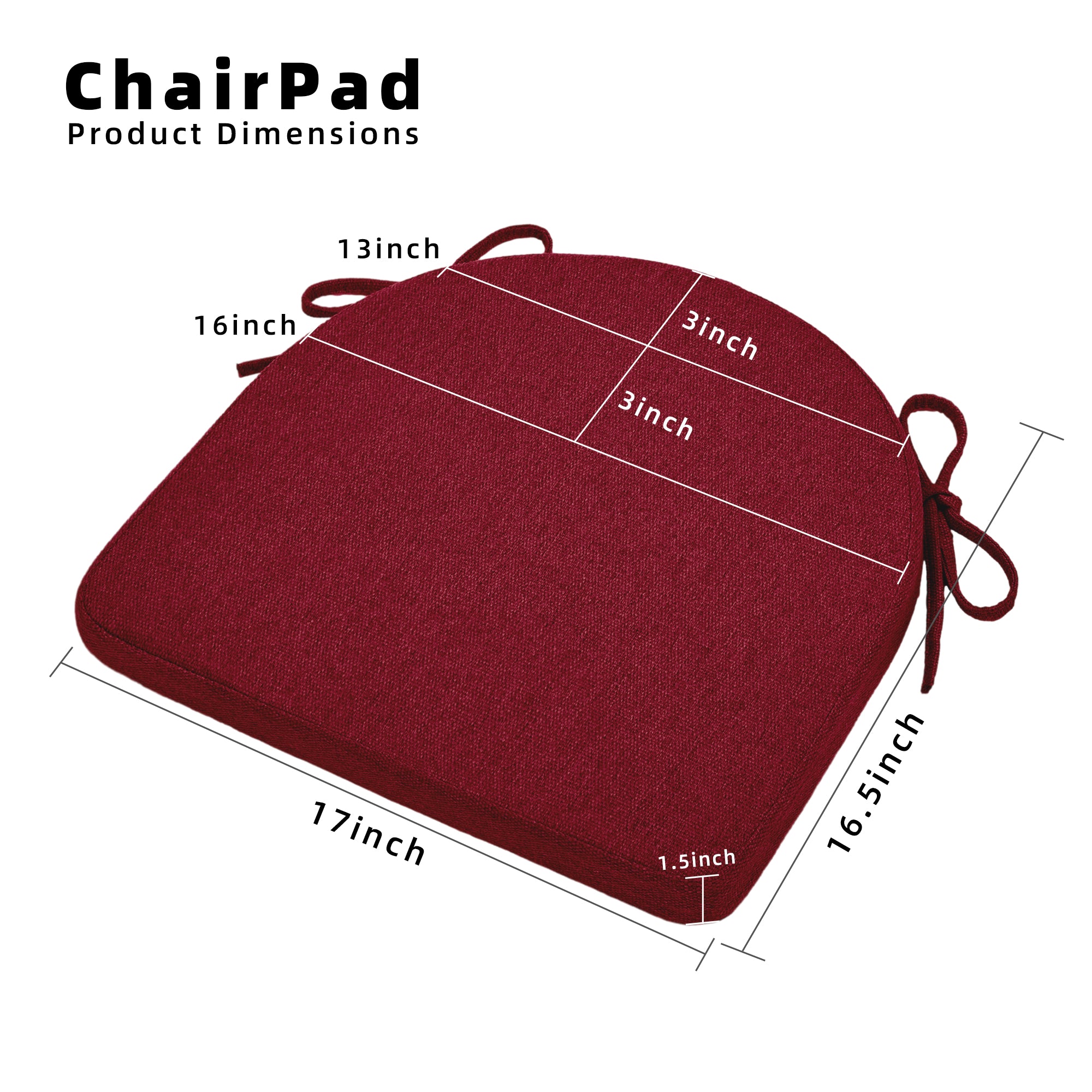 U-Shaped Memory Foam Dining Chair Cushion - Shinnwa