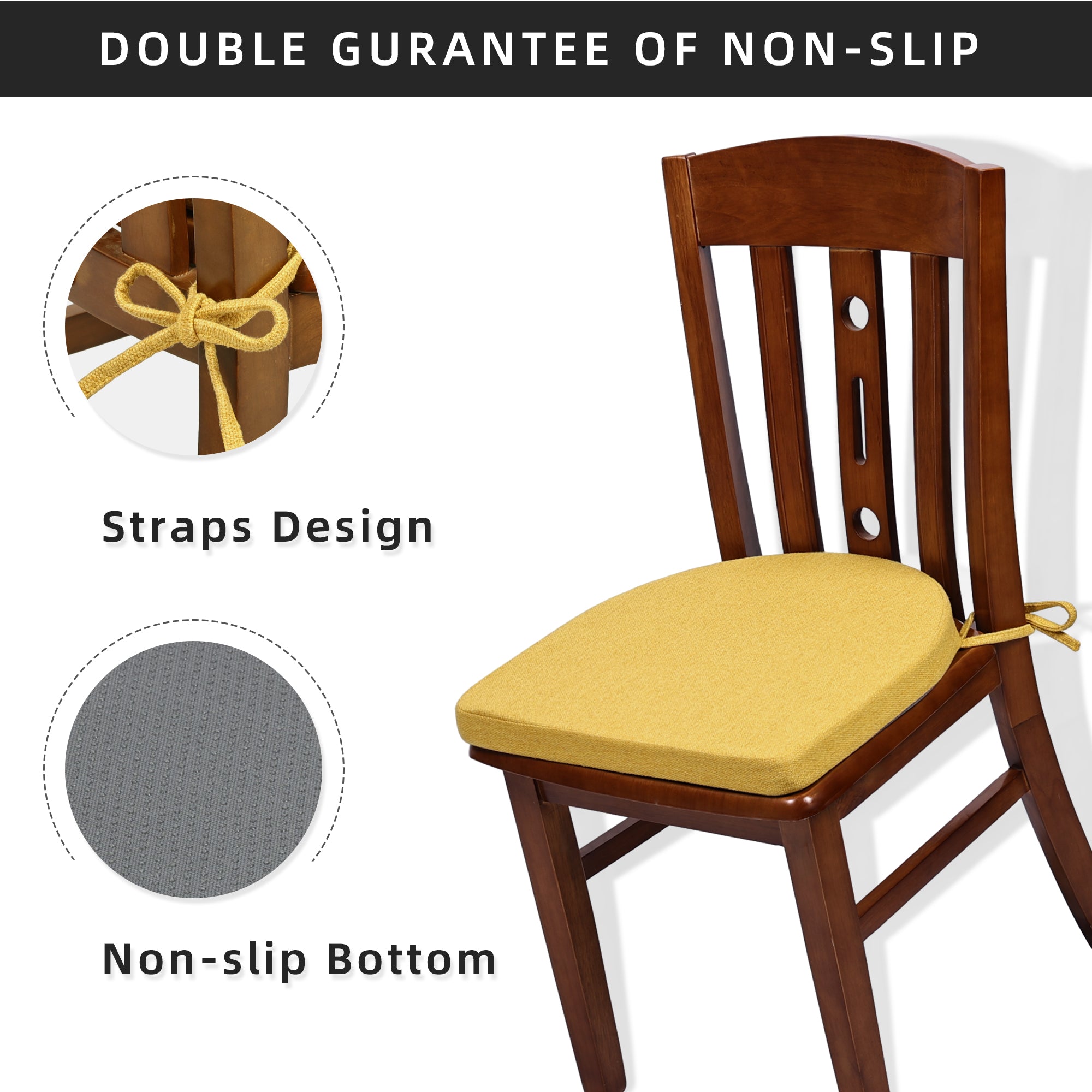 U-Shaped Memory Foam Dining Chair Cushion - Shinnwa
