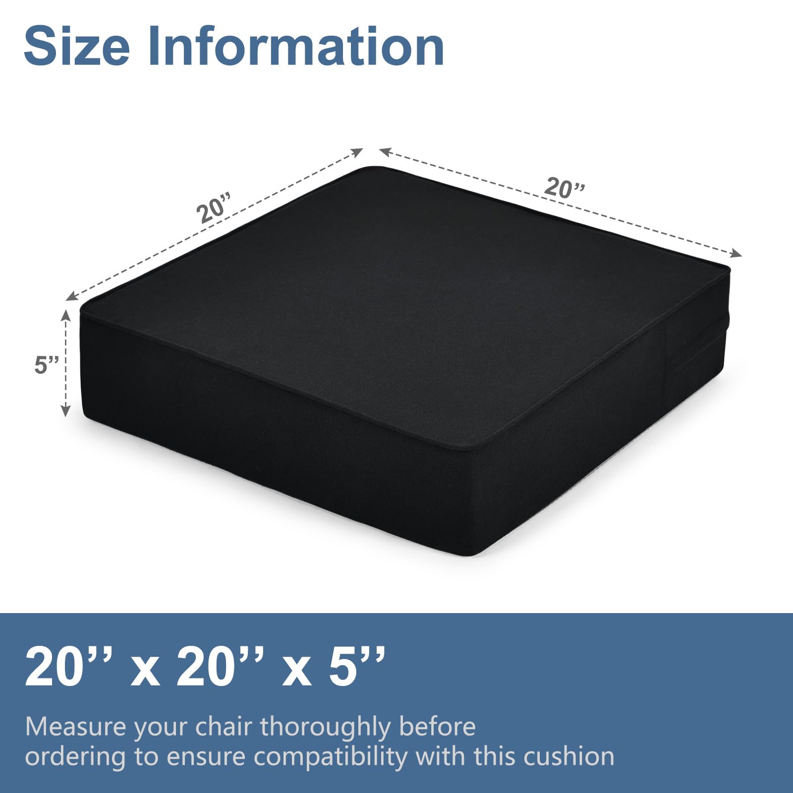 Recliner Chair Cushion Extra Large Memory Foam Seat Cushion