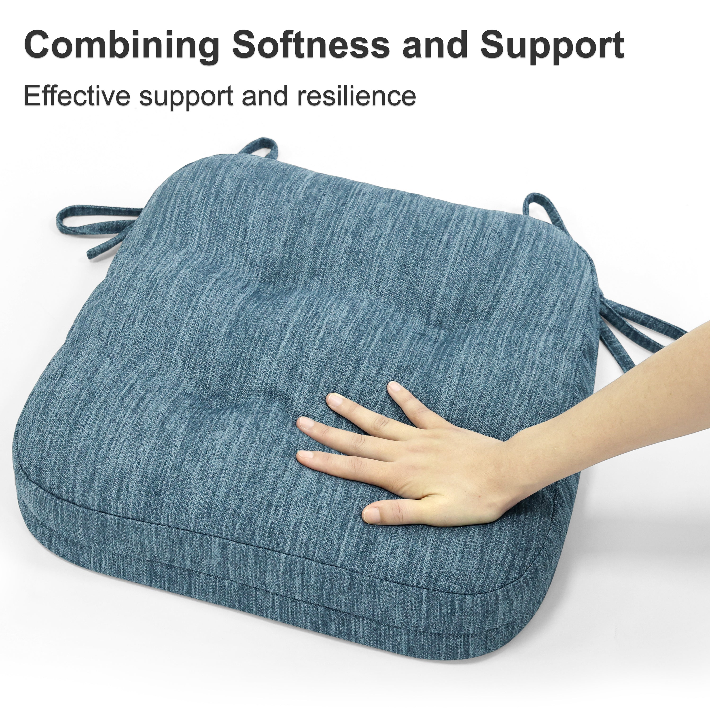 Dual-Layer Memory Foam Dining Chair Cushion - Shinnwa