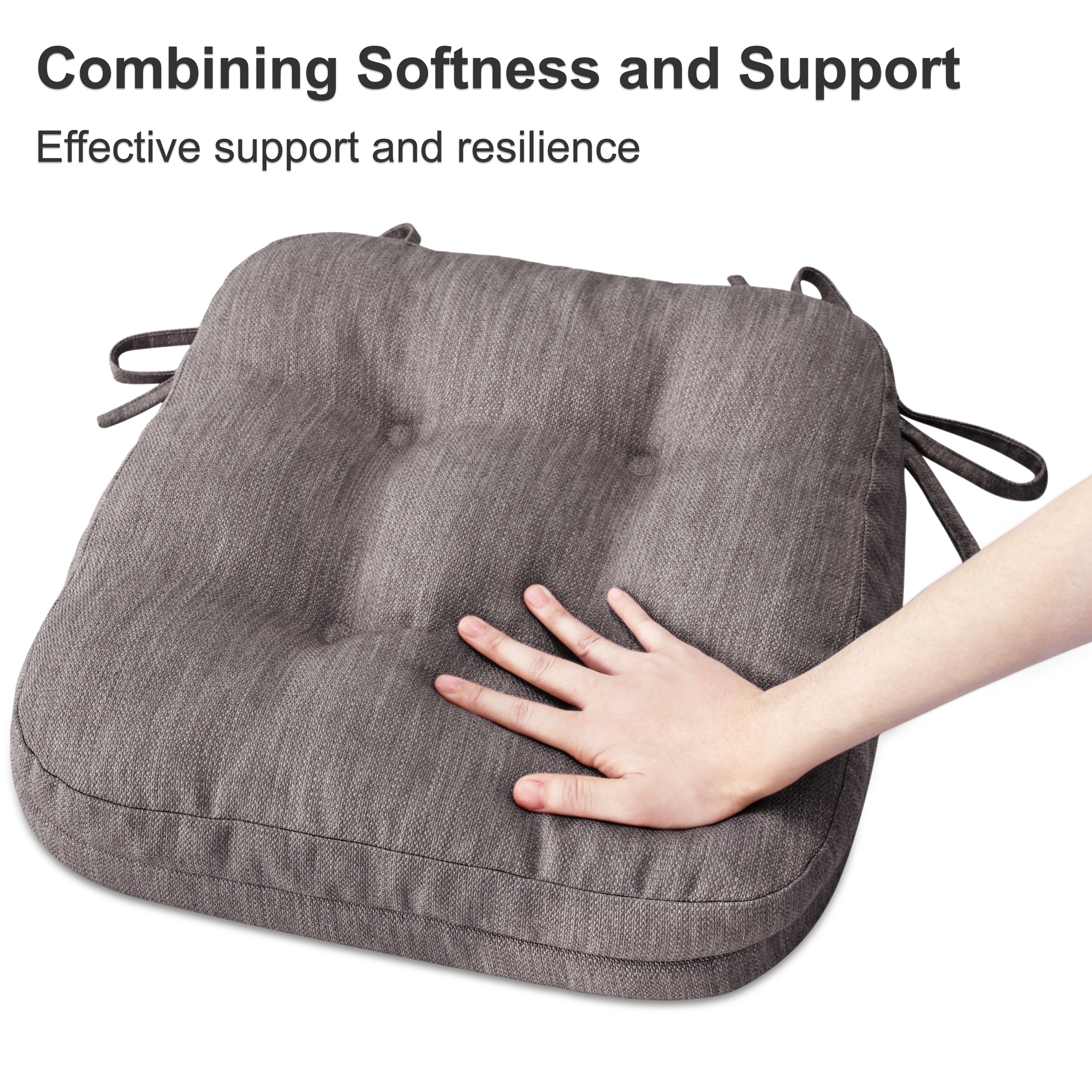 Dual-Layer Memory Foam Dining Chair Cushion - Shinnwa