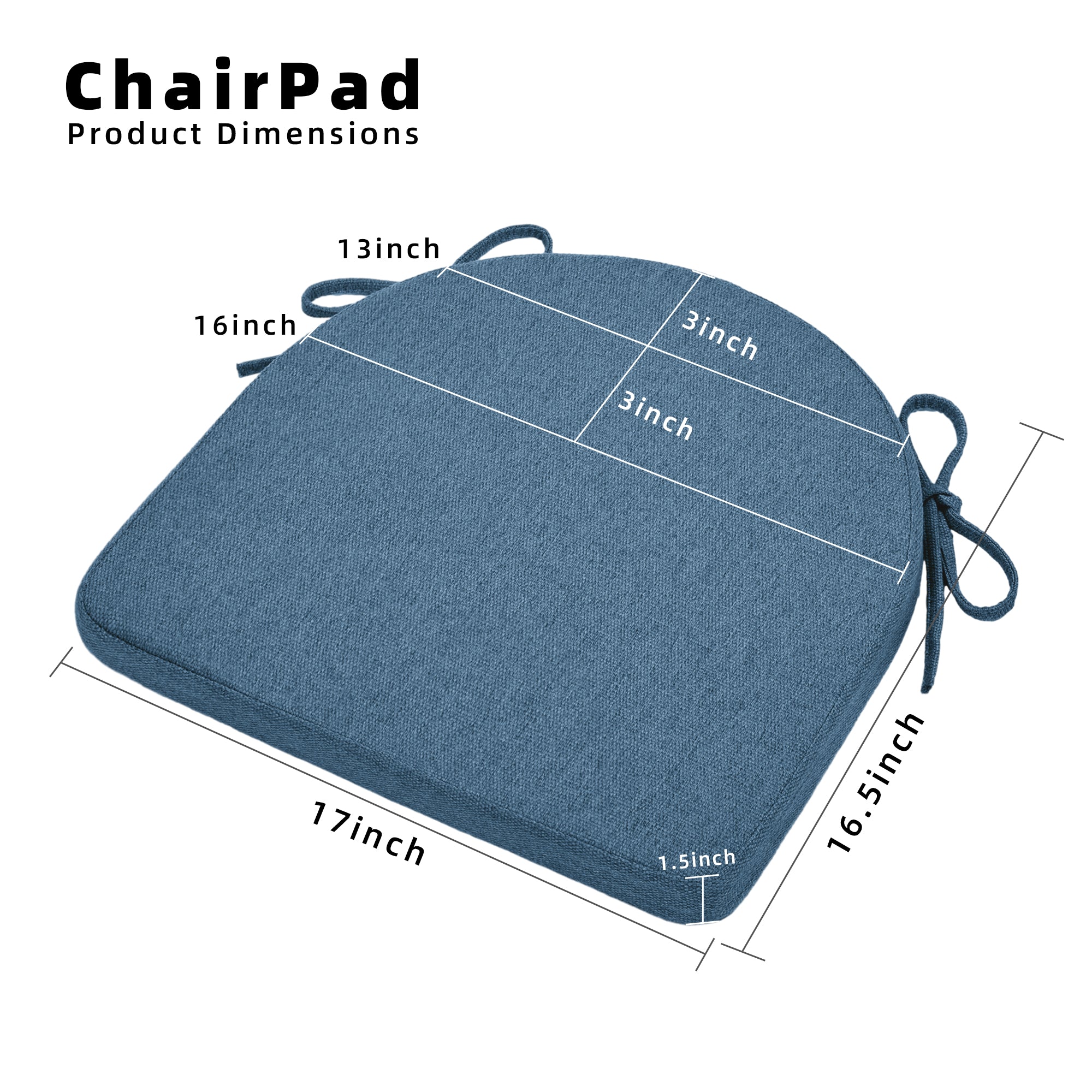 U-Shaped Memory Foam Dining Chair Cushion - Shinnwa