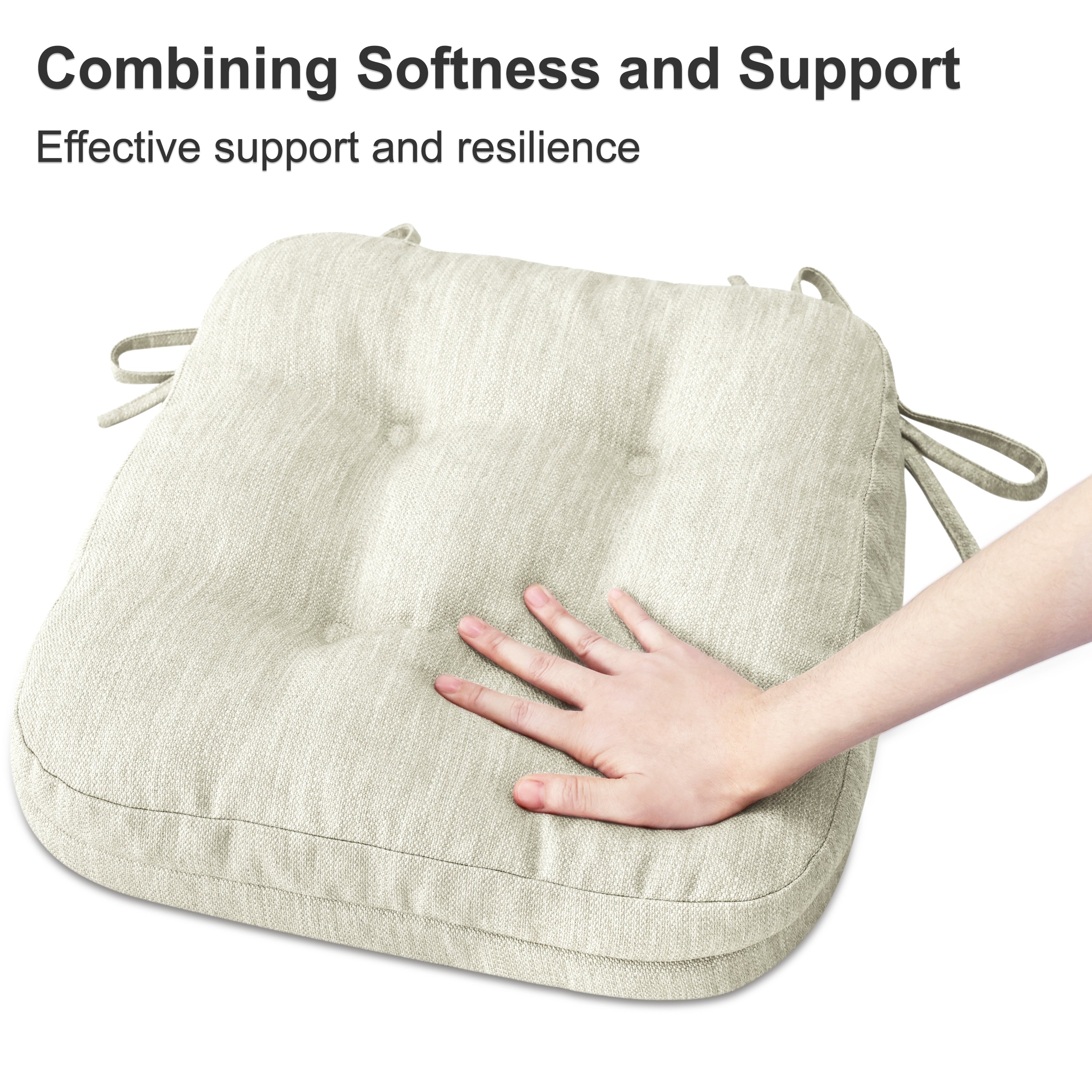 Dual-Layer Memory Foam Dining Chair Cushion - Shinnwa