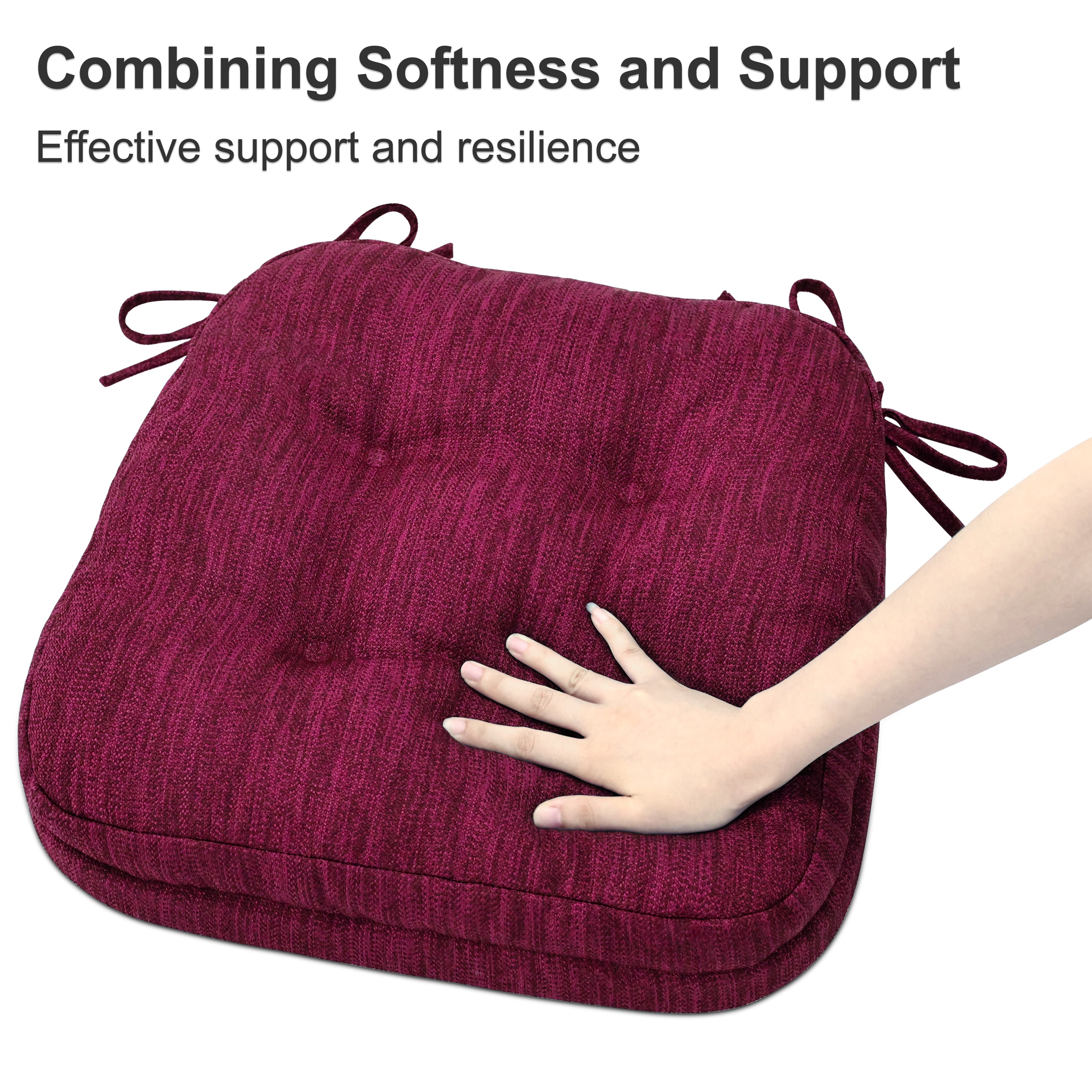 Dual-Layer Memory Foam Dining Chair Cushion - Shinnwa