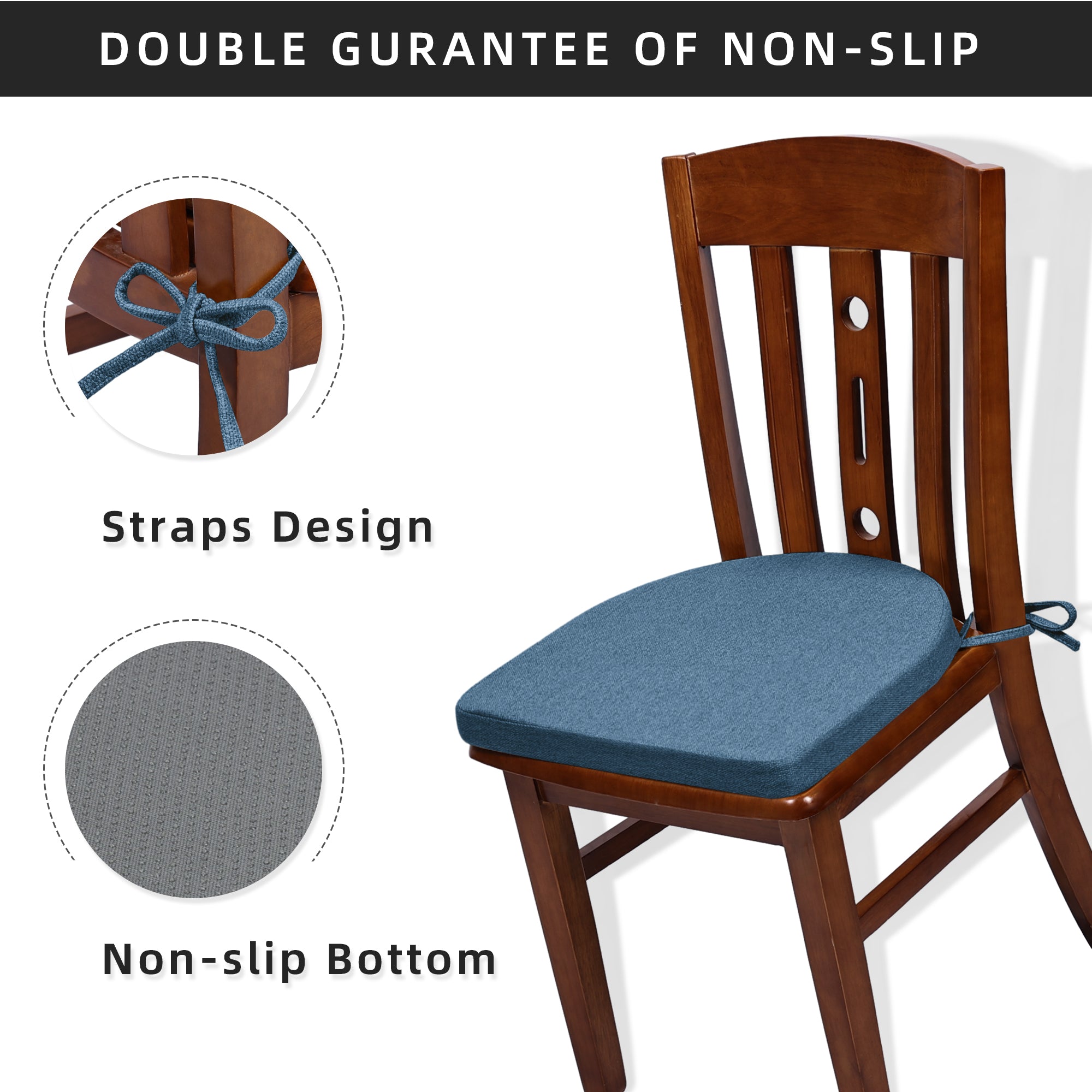U-Shaped Memory Foam Dining Chair Cushion - Shinnwa