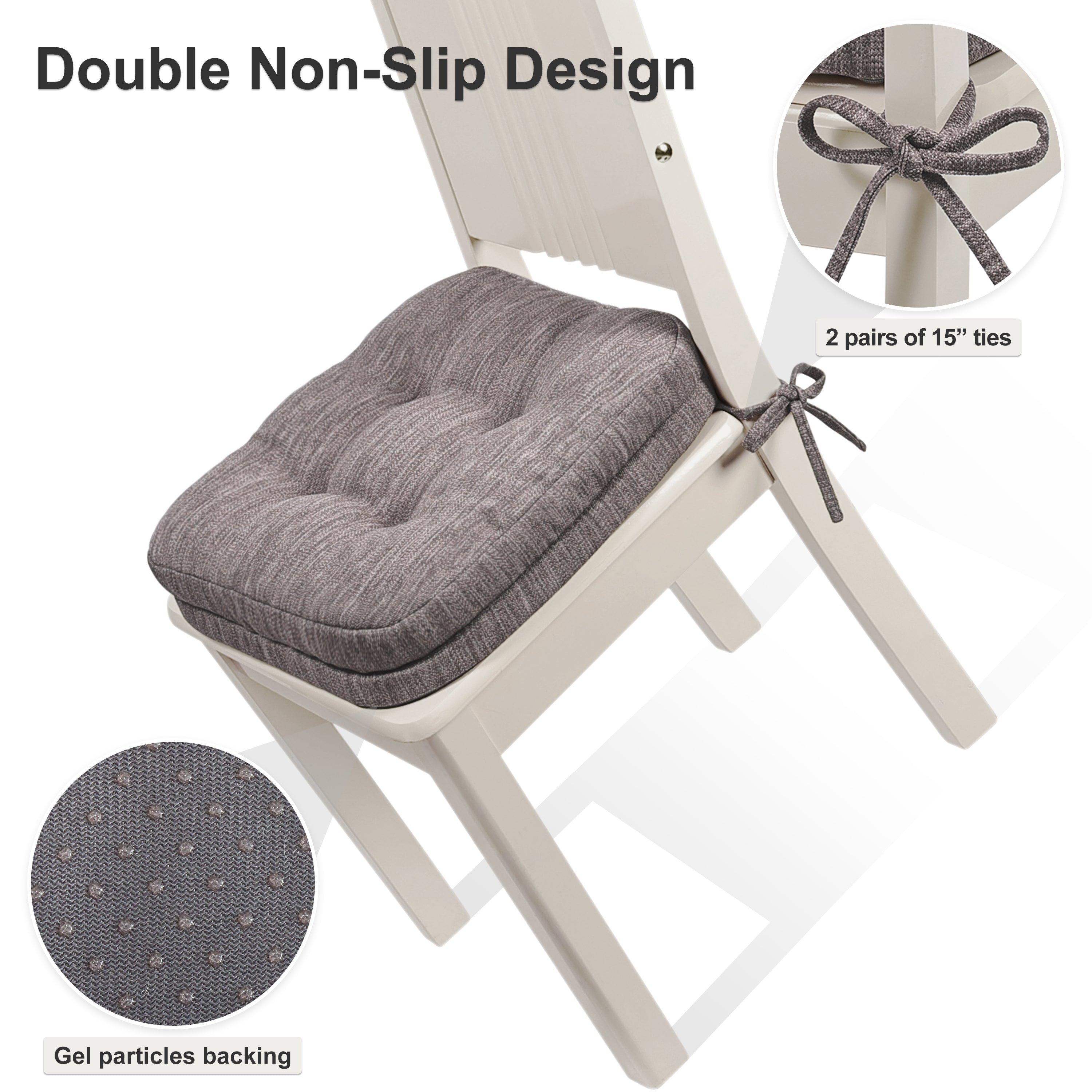 Dual-Layer Memory Foam Dining Chair Cushion - Shinnwa