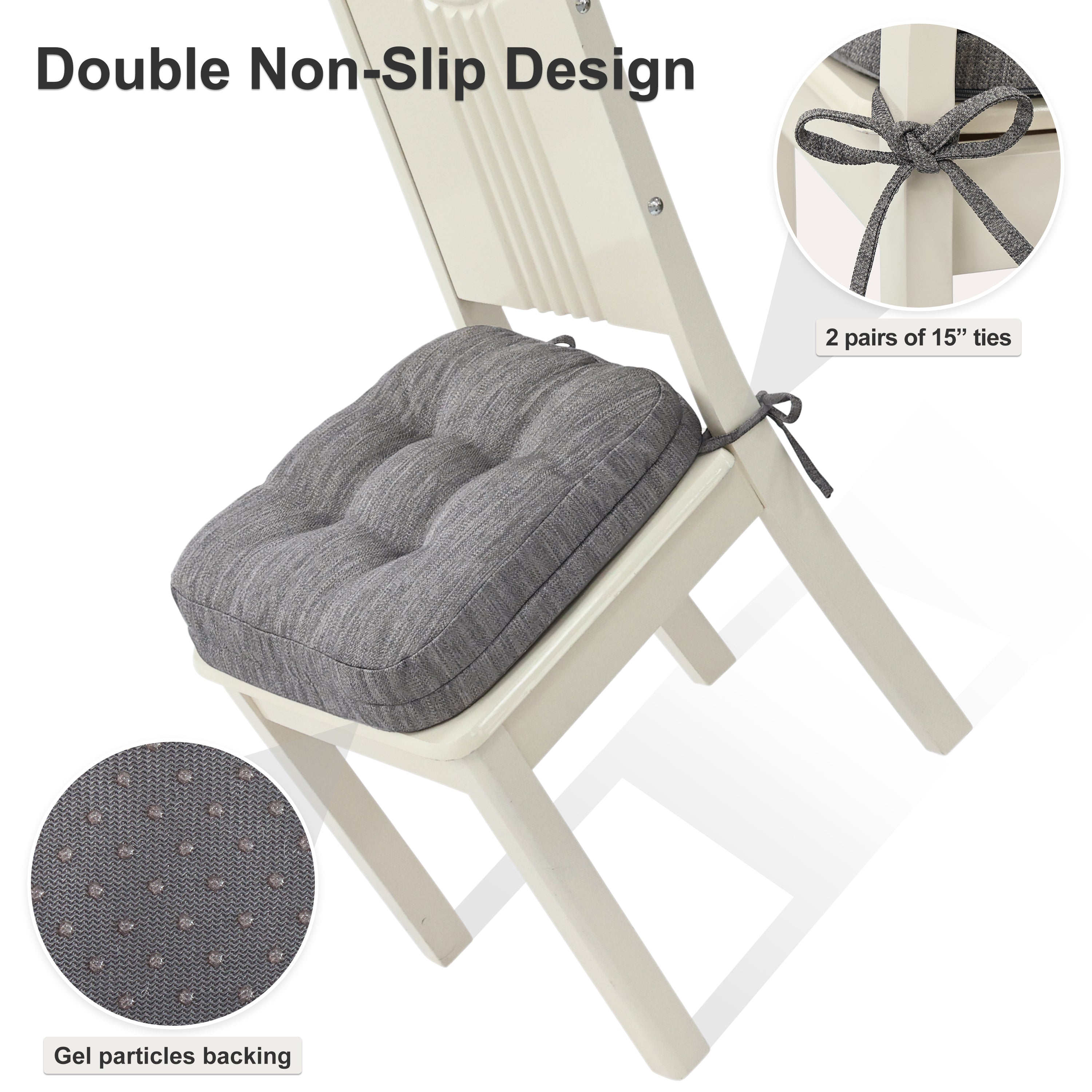 Dual-Layer Memory Foam Dining Chair Cushion - Shinnwa