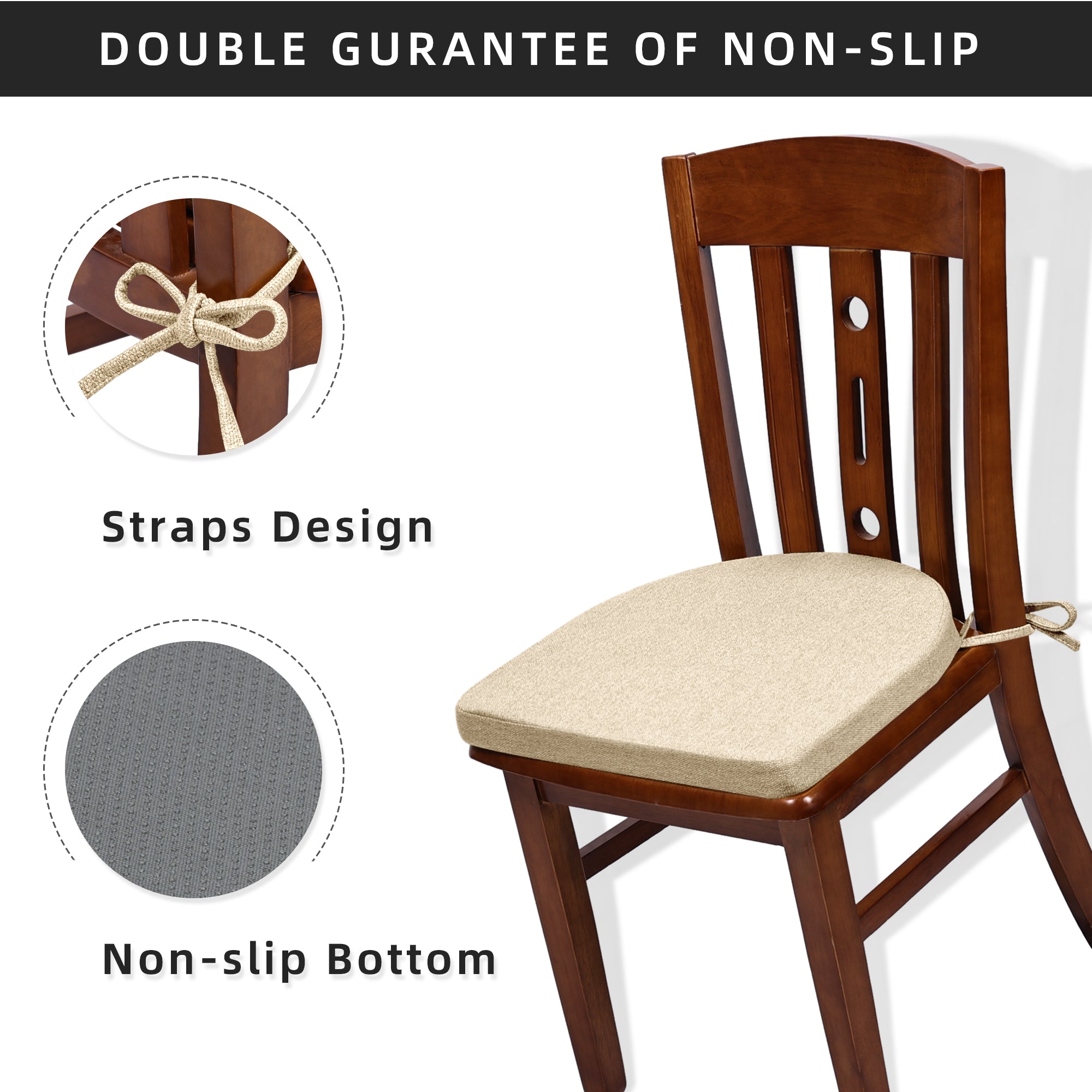 U-Shaped Memory Foam Dining Chair Cushion - Shinnwa