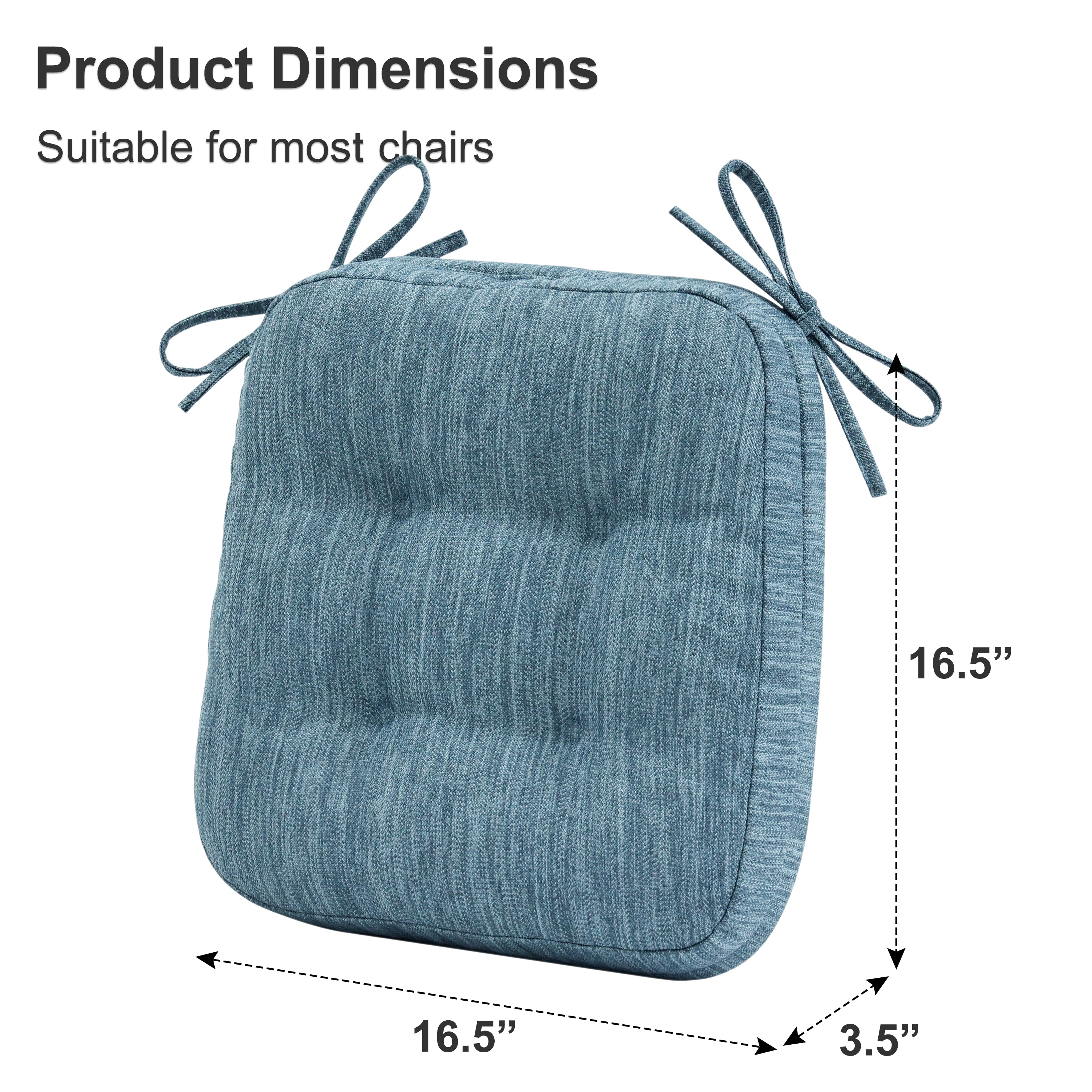 Dual-Layer Memory Foam Dining Chair Cushion - Shinnwa