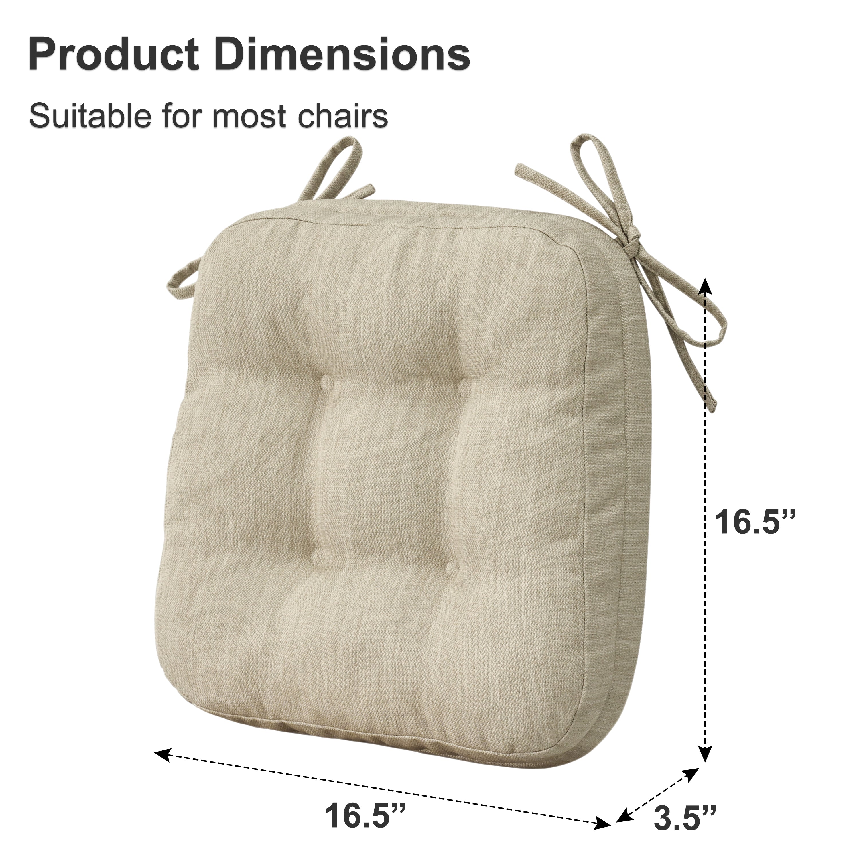 Dual-Layer Memory Foam Dining Chair Cushion - Shinnwa
