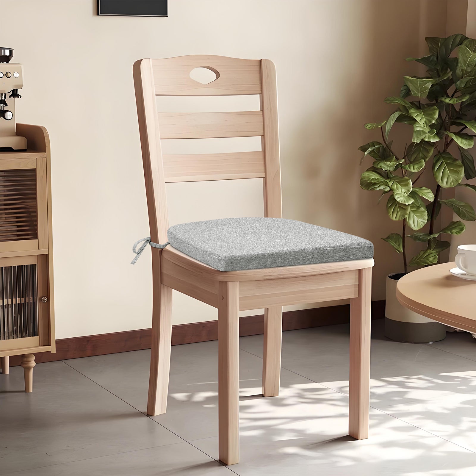 Dining Chair Cushions Set of 4 D-Shaped Seat Cushion - Shinnwa