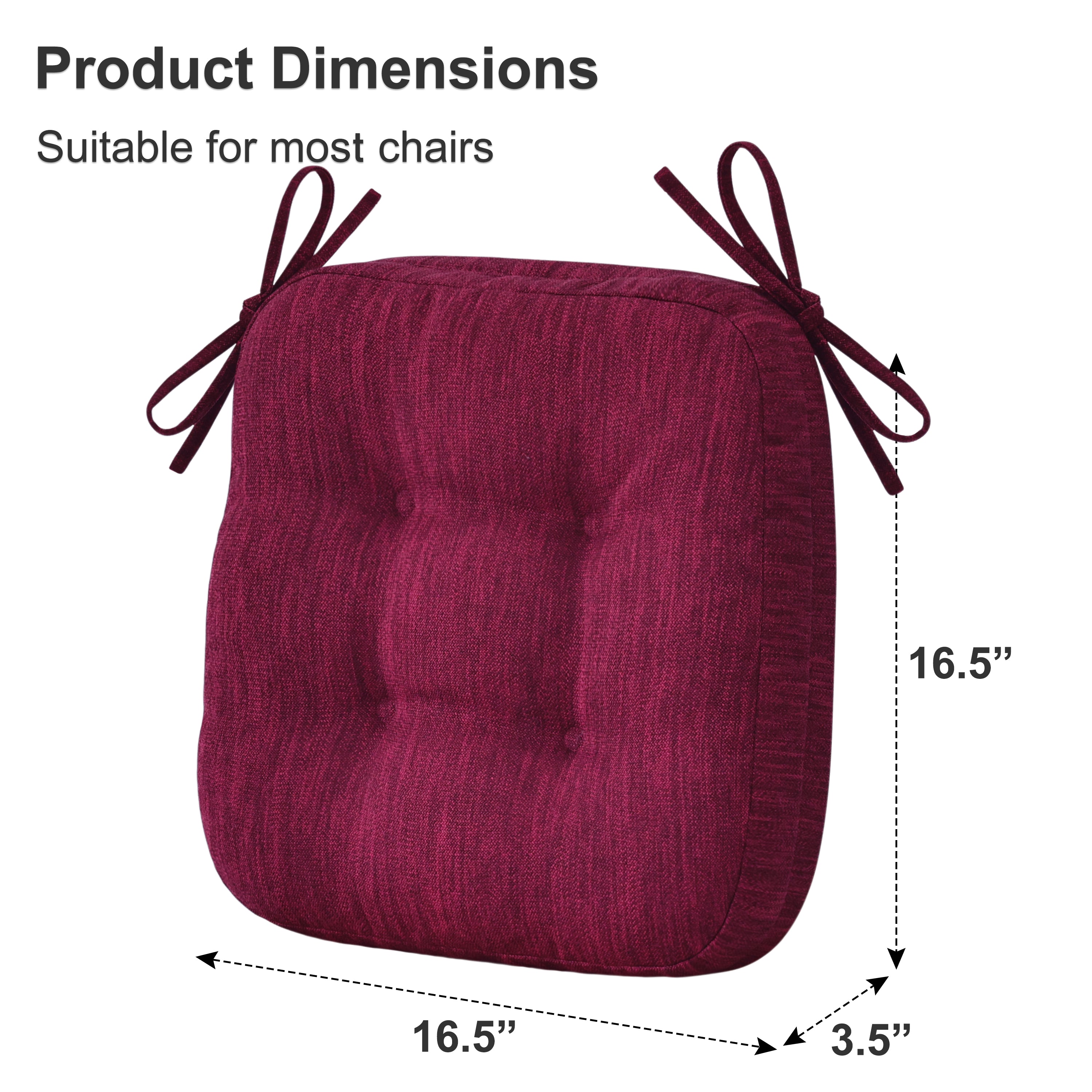 Dual-Layer Memory Foam Dining Chair Cushion - Shinnwa