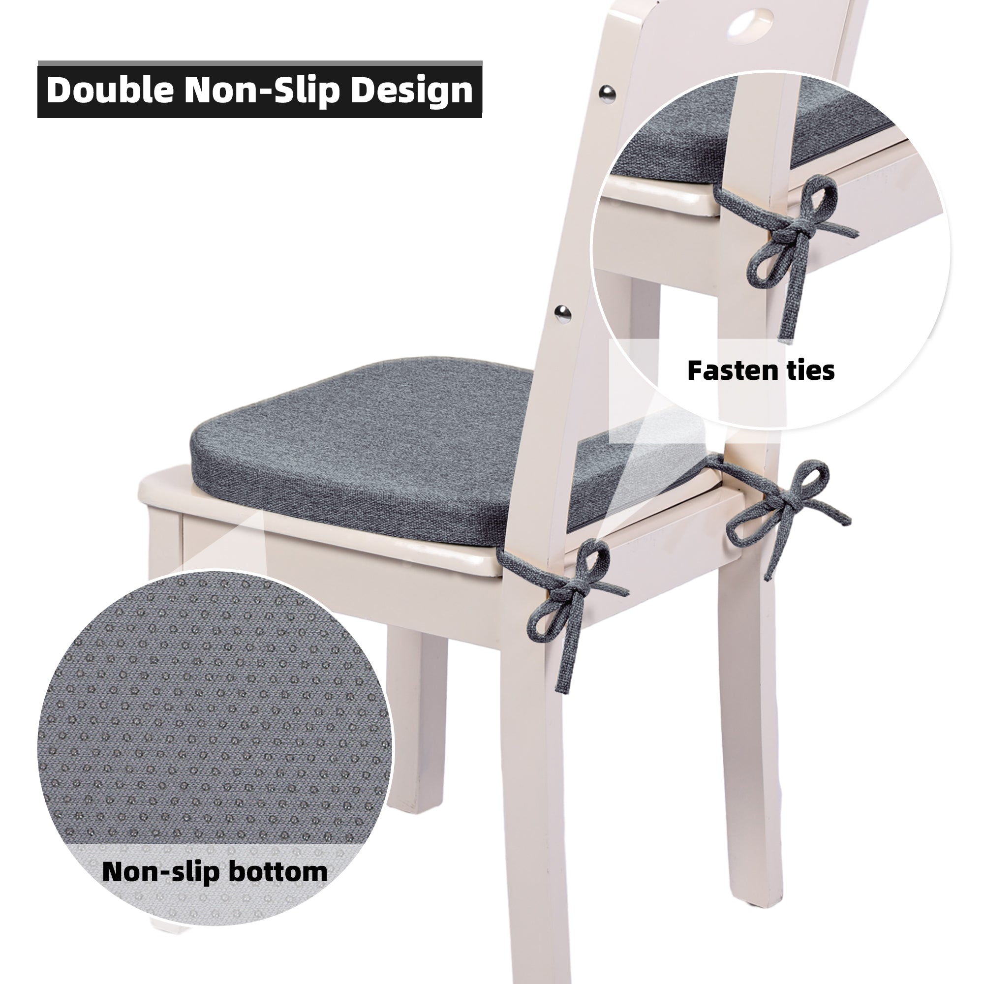 Square Memory Foam Dining Chair Cushion - Shinnwa