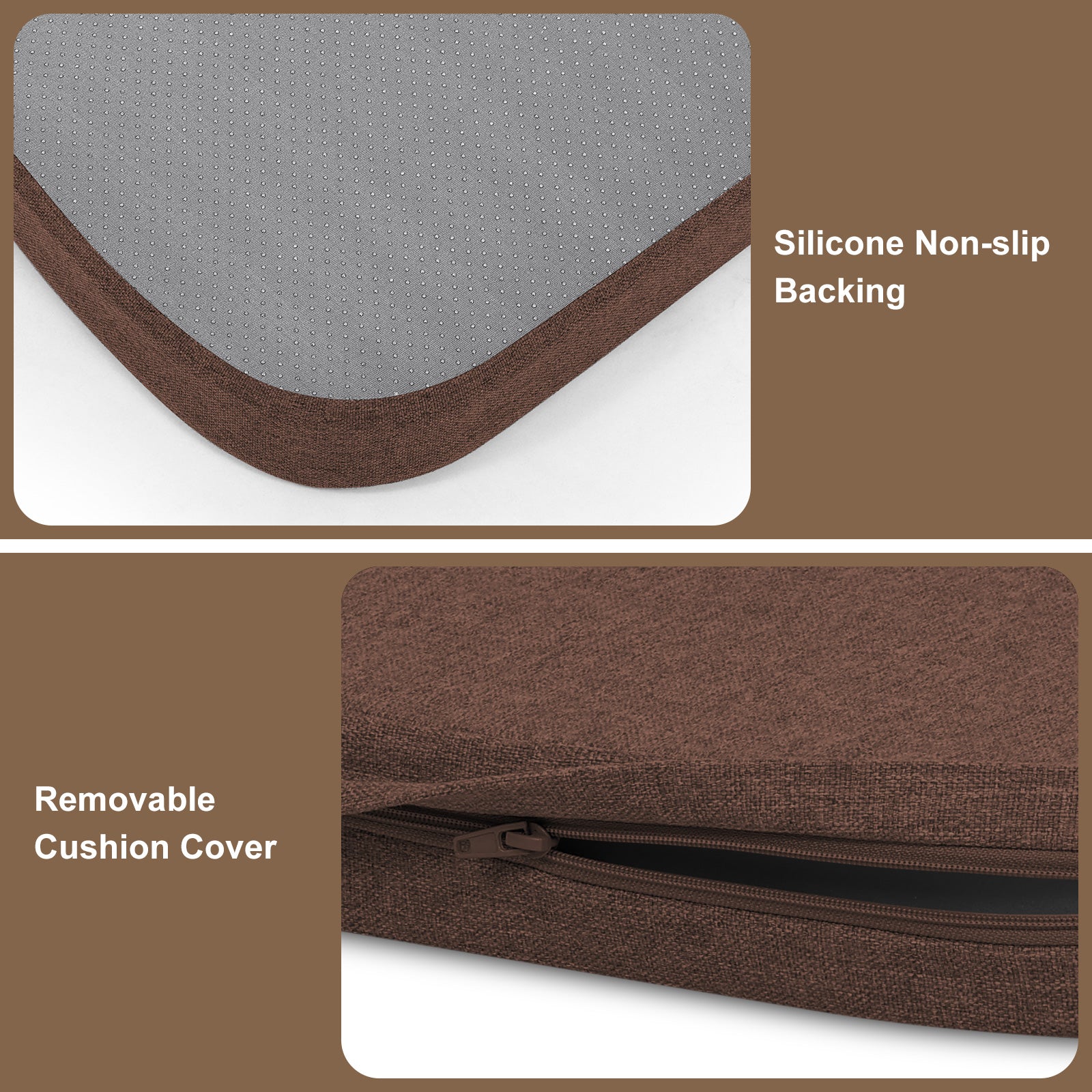 Memory Foam Dining Chair Cushions Comfy Dual-layer Seat Cushions - Shinnwa