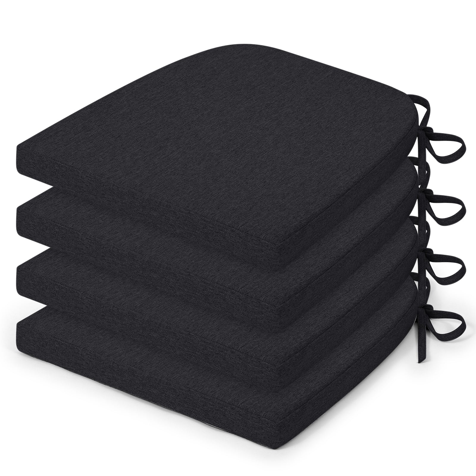 Dining Chair Cushions Set of 4 D-Shaped Seat Cushion - Shinnwa