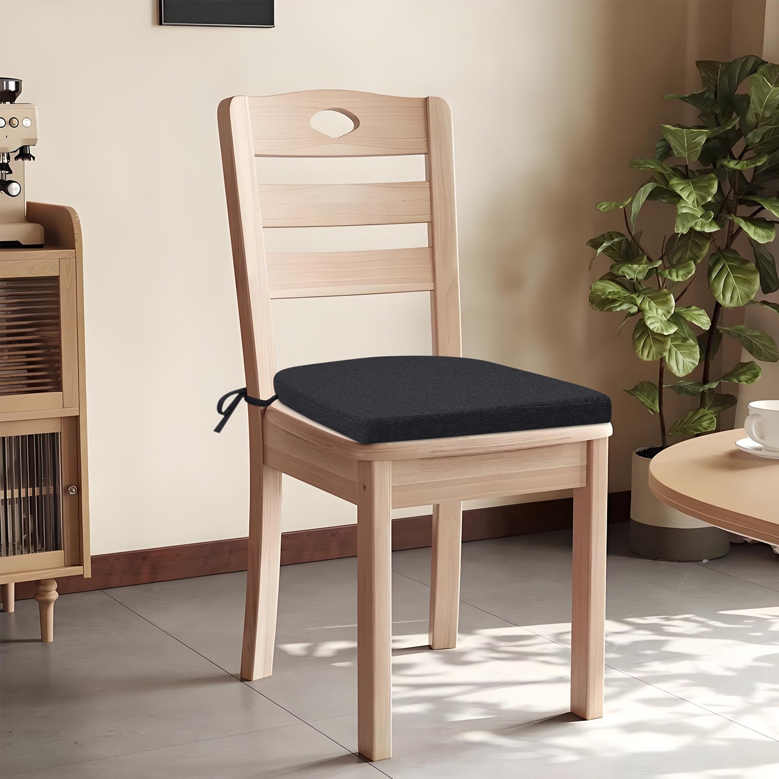 Dining Chair Cushions Set of 4 D-Shaped Seat Cushion - Shinnwa