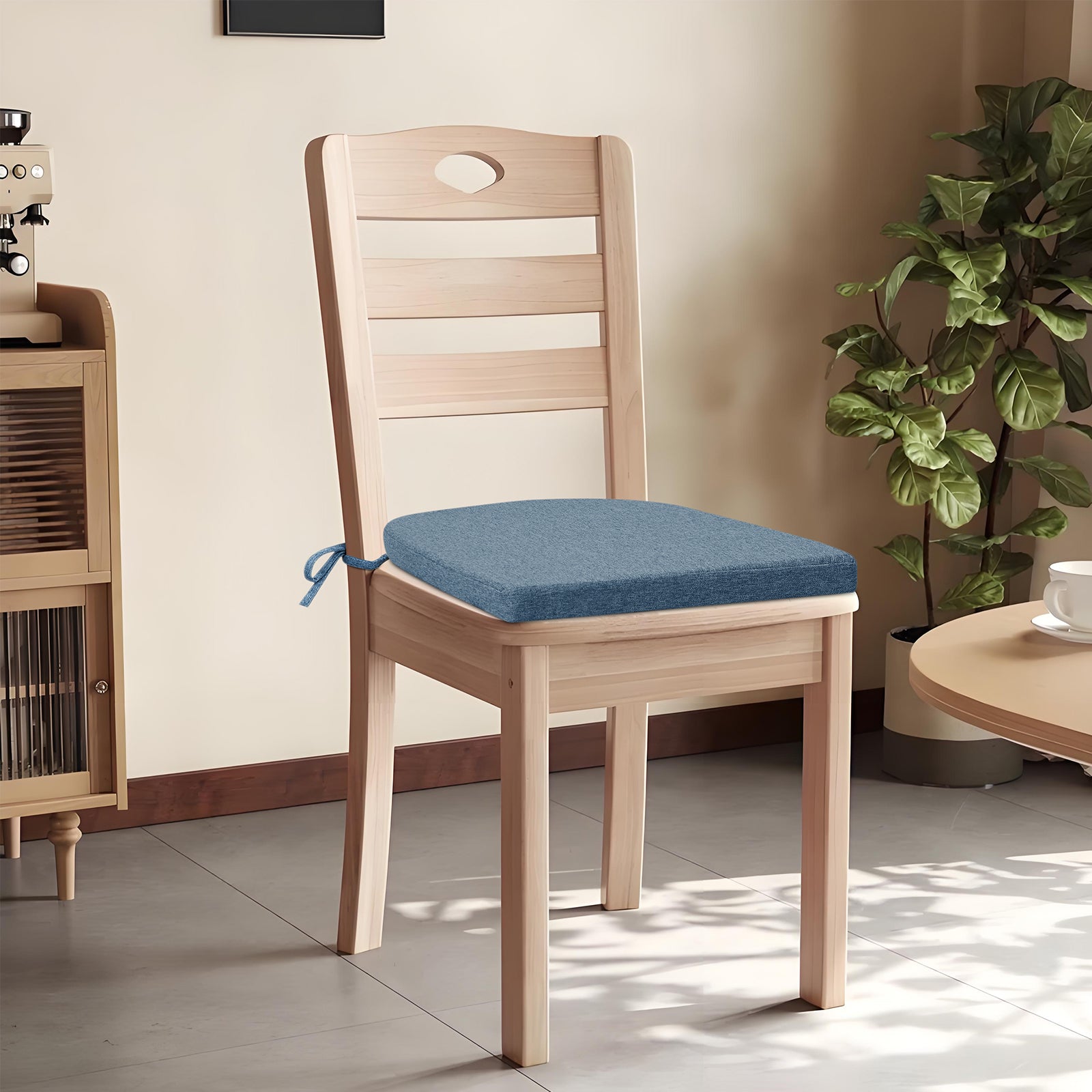 Dining Chair Cushions Set of 4 D-Shaped Seat Cushion - Shinnwa